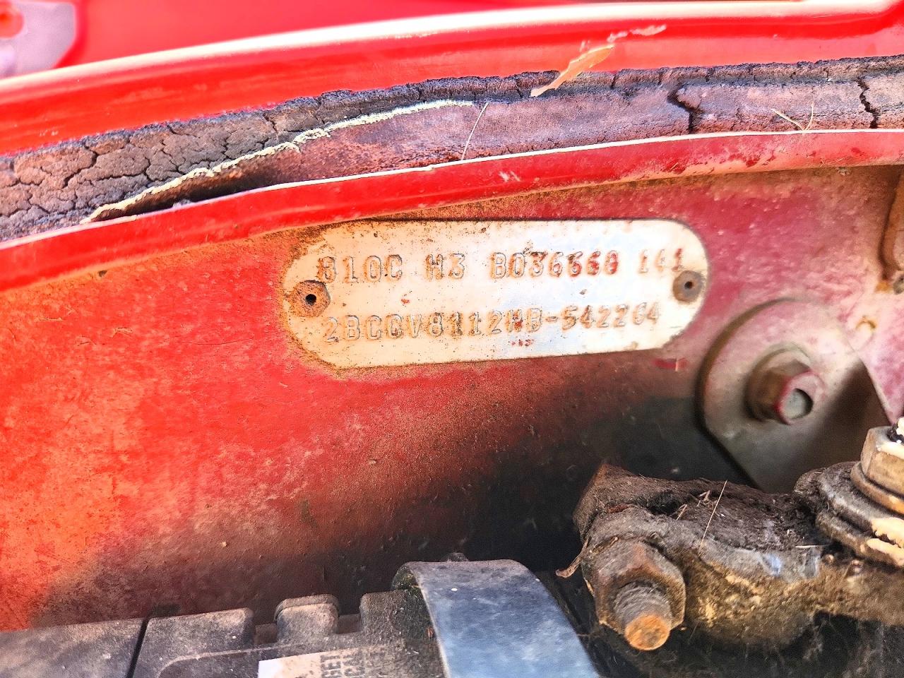 1987 Jeep Wrangler Red vin: 2BCCV8112HB542264