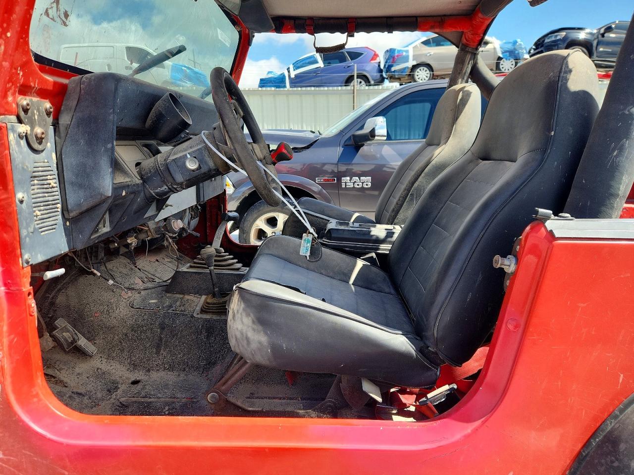 1987 Jeep Wrangler Red vin: 2BCCV8112HB542264