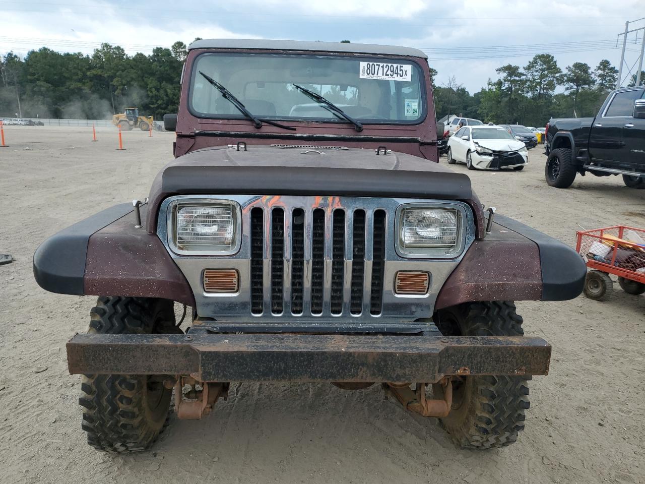 1988 Jeep Wrangler Burgundy vin: 2BCCV8116JB534271