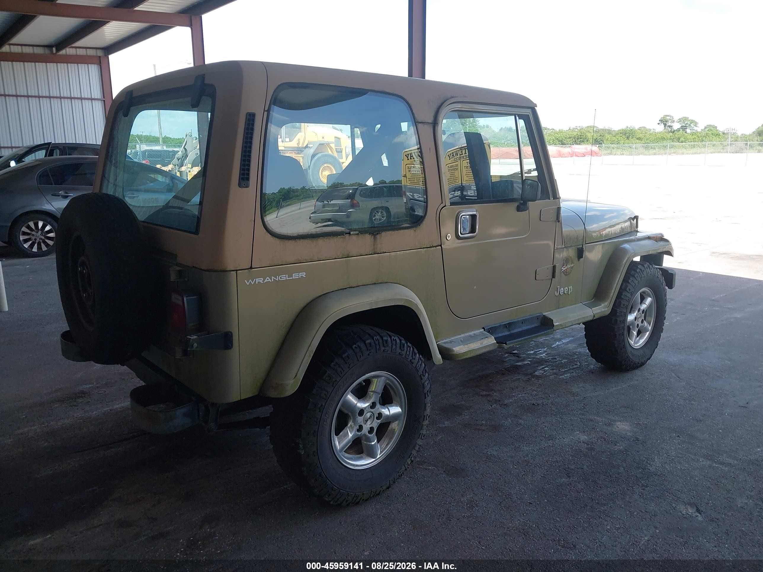 1988 Jeep Wrangler Sahara Green vin: 2BCCV8127JB537060