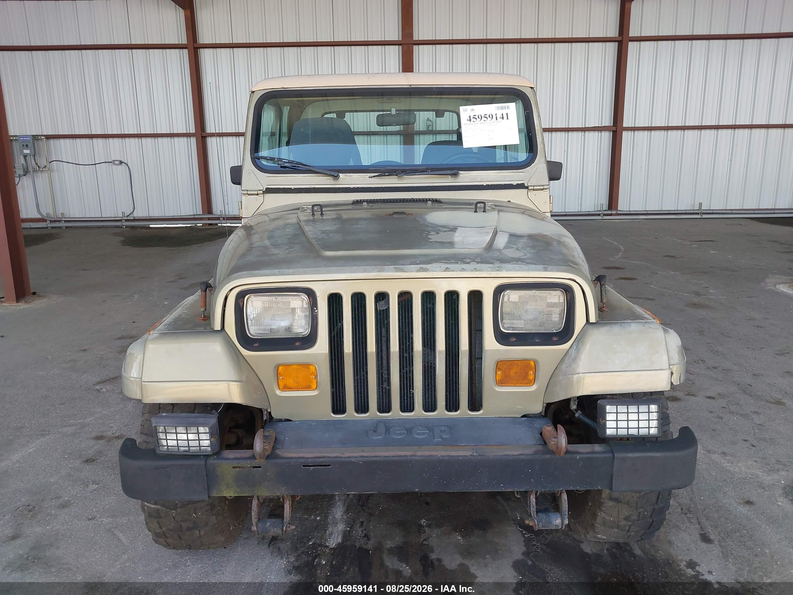1988 Jeep Wrangler Sahara Green vin: 2BCCV8127JB537060