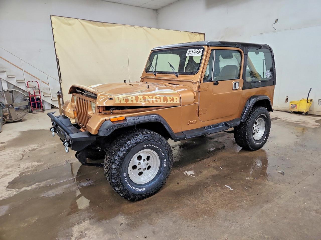 1987 Jeep Wrangler Sport Brown vin: 2BCCV8138HB524692