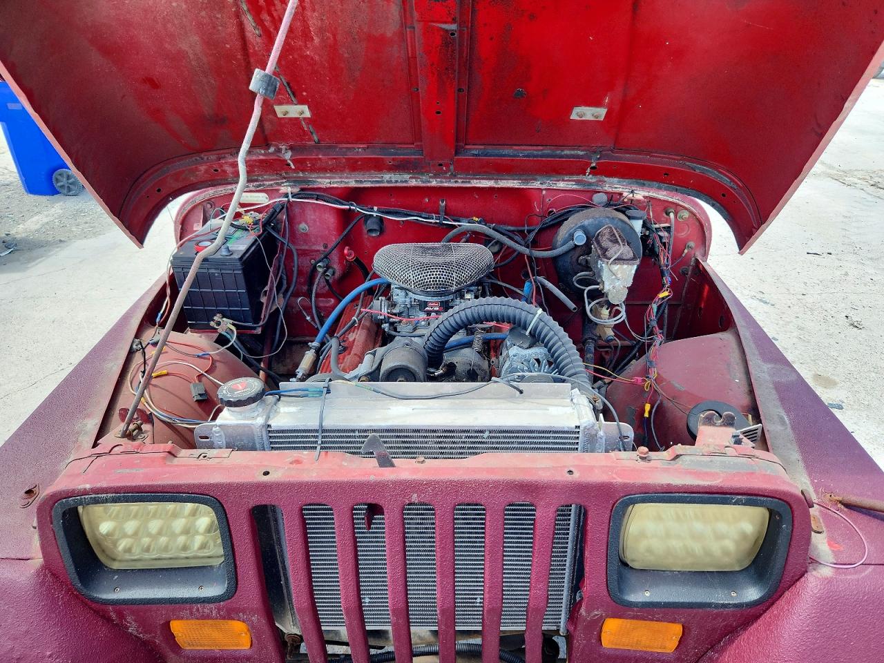 1987 Jeep Wrangler Burgundy vin: 2BCCV81J1HB537878