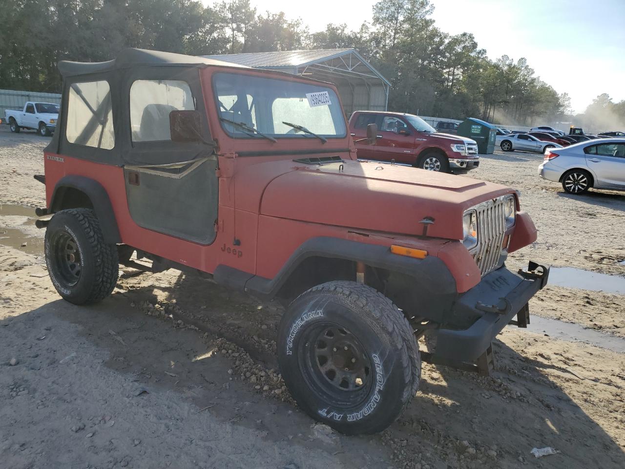 1988 Jeep Wrangler Red vin: 2BCCV81J4JB500085