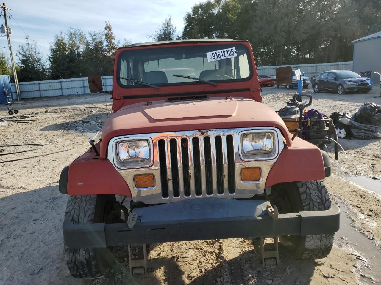 1988 Jeep Wrangler Red vin: 2BCCV81J4JB500085