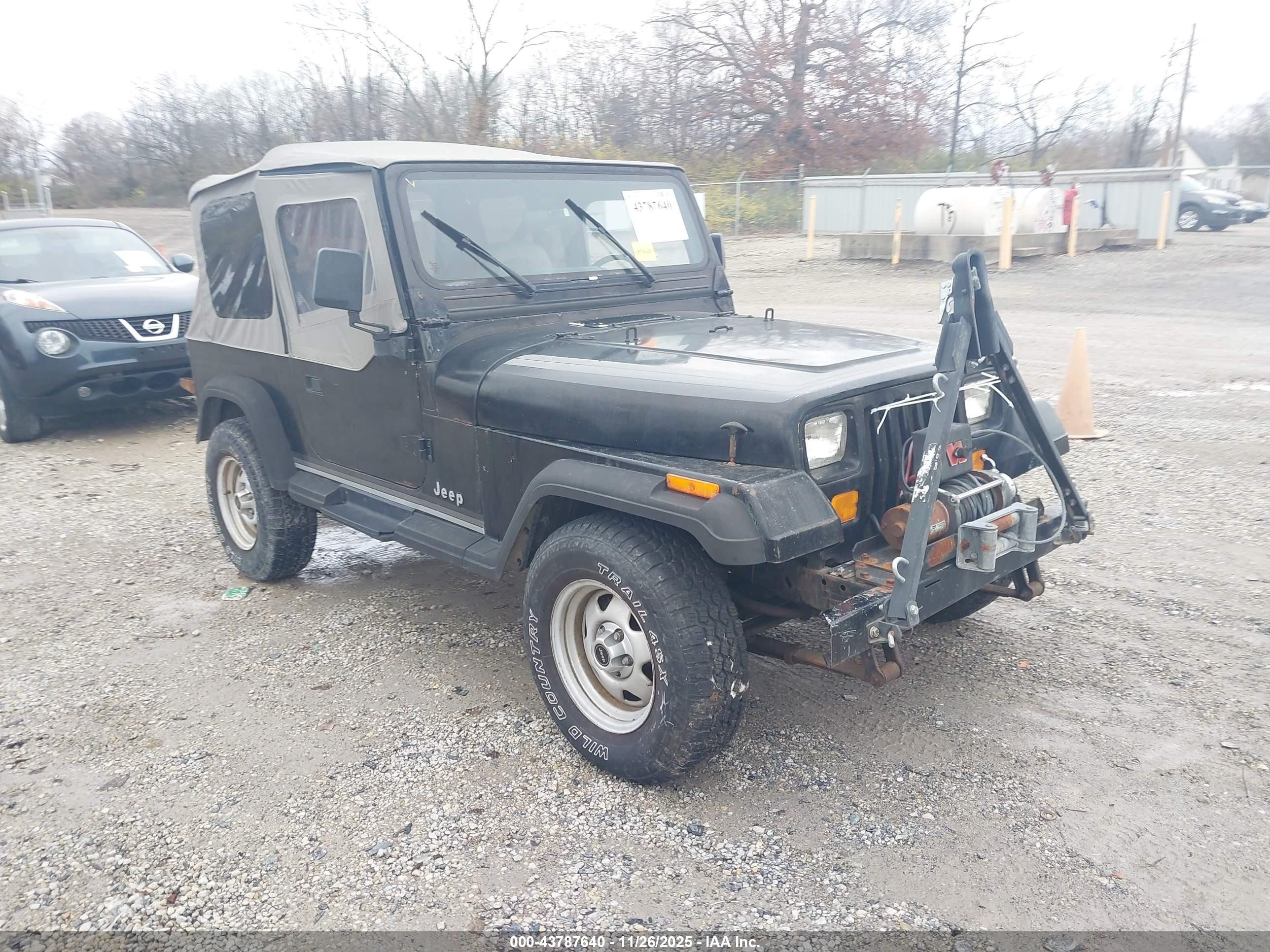 1988 Jeep Wrangler Sport Black vin: 2BCCV81K2JB521378