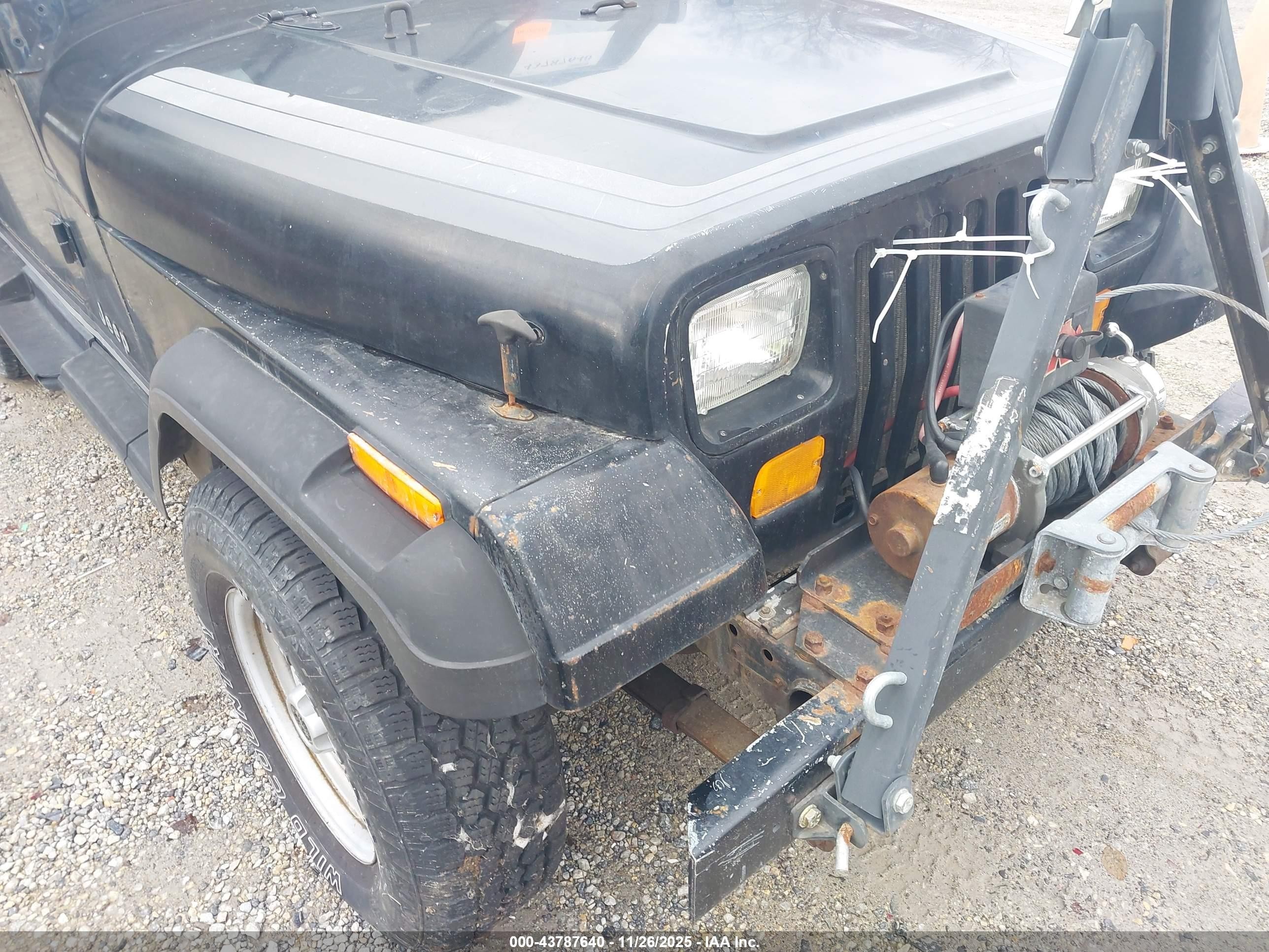 1988 Jeep Wrangler Sport Black vin: 2BCCV81K2JB521378