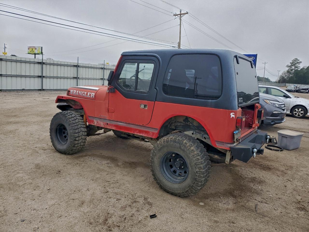 1988 Jeep Wrangler Sport Red vin: 2BCCV81K6JB525255
