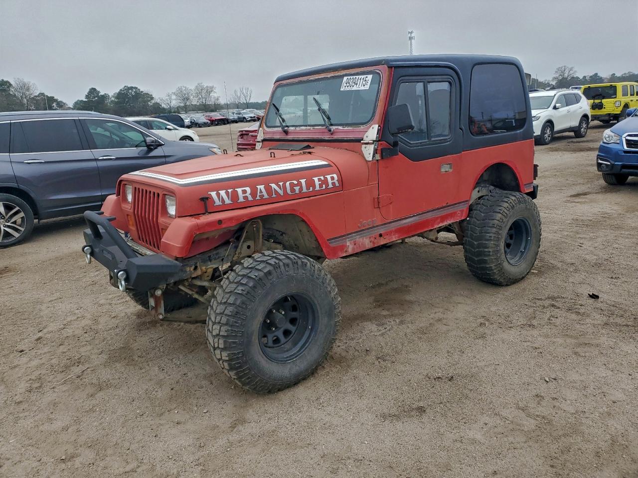 1988 Jeep Wrangler Sport Red vin: 2BCCV81K6JB525255