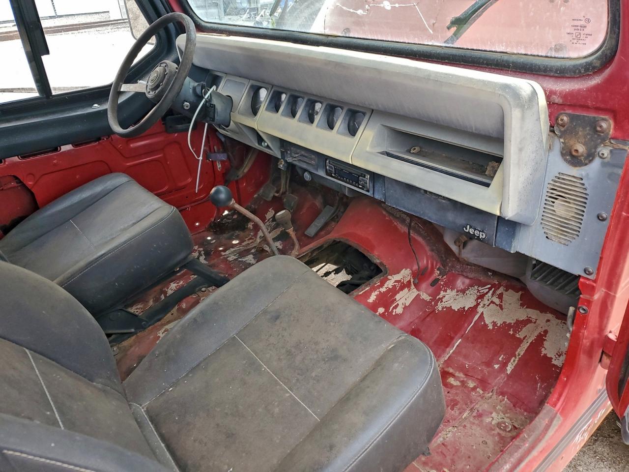 1988 Jeep Wrangler Sport Red vin: 2BCCV81K6JB525255