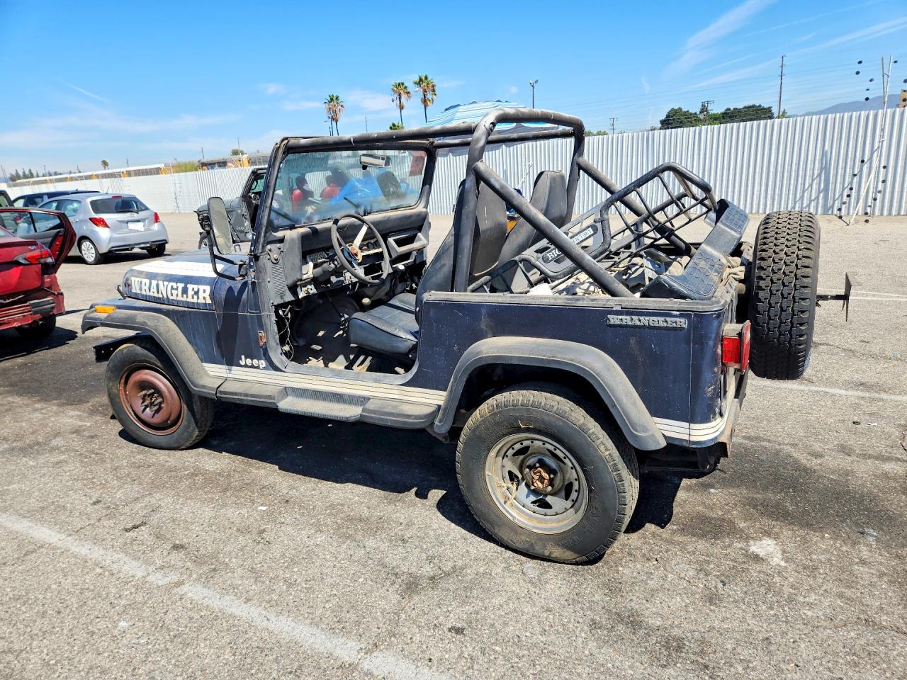 1987 Jeep Wrangler Sport Blue vin: 2BCCV81KXHB524829