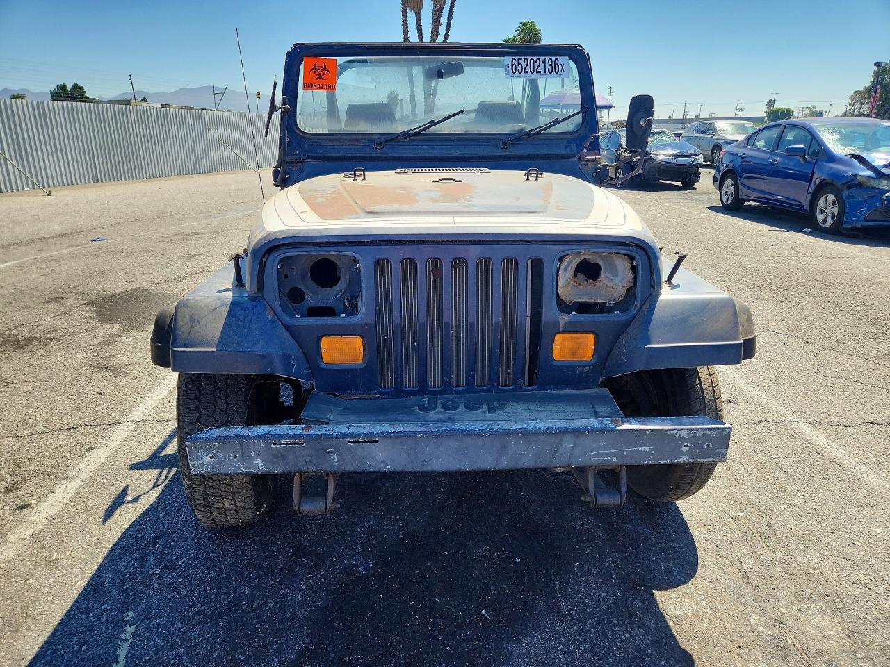 1987 Jeep Wrangler Sport Blue vin: 2BCCV81KXHB524829