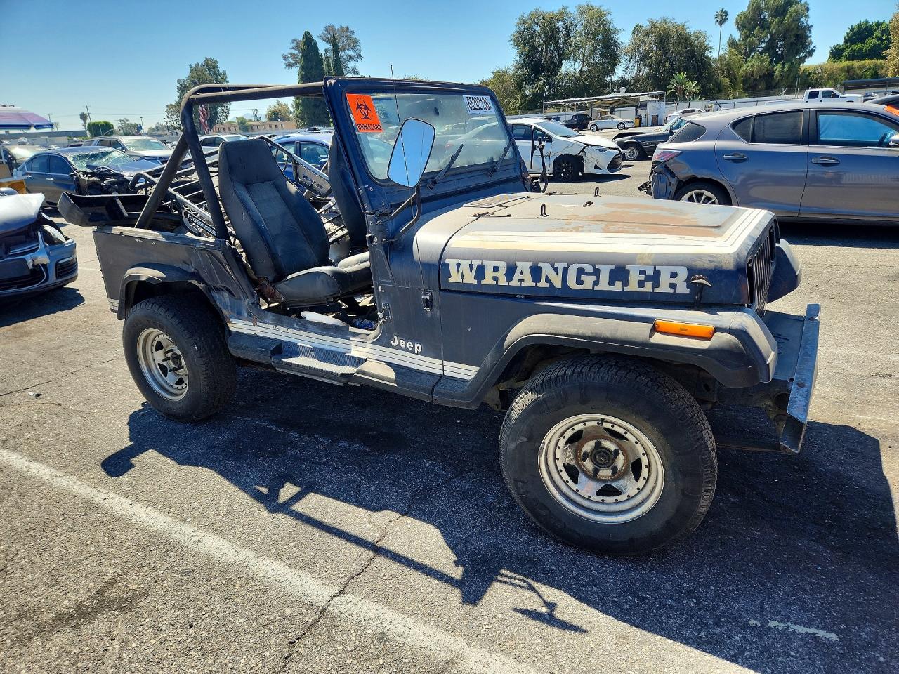 1987 Jeep Wrangler Sport Blue vin: 2BCCV81KXHB524829