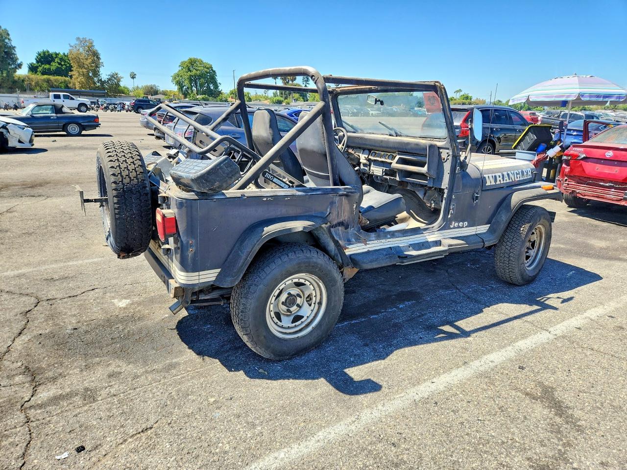 1987 Jeep Wrangler Sport Blue vin: 2BCCV81KXHB524829