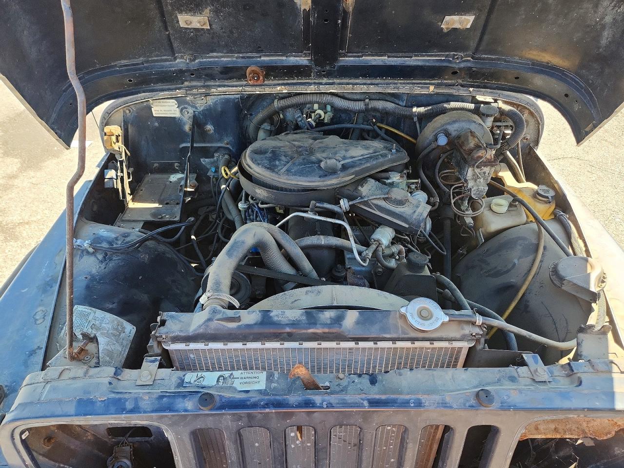 1987 Jeep Wrangler Sport Blue vin: 2BCCV81KXHB524829