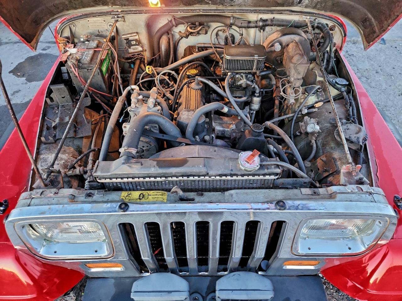 1988 Jeep Wrangler Laredo Red vin: 2BCCZ8146JB538013