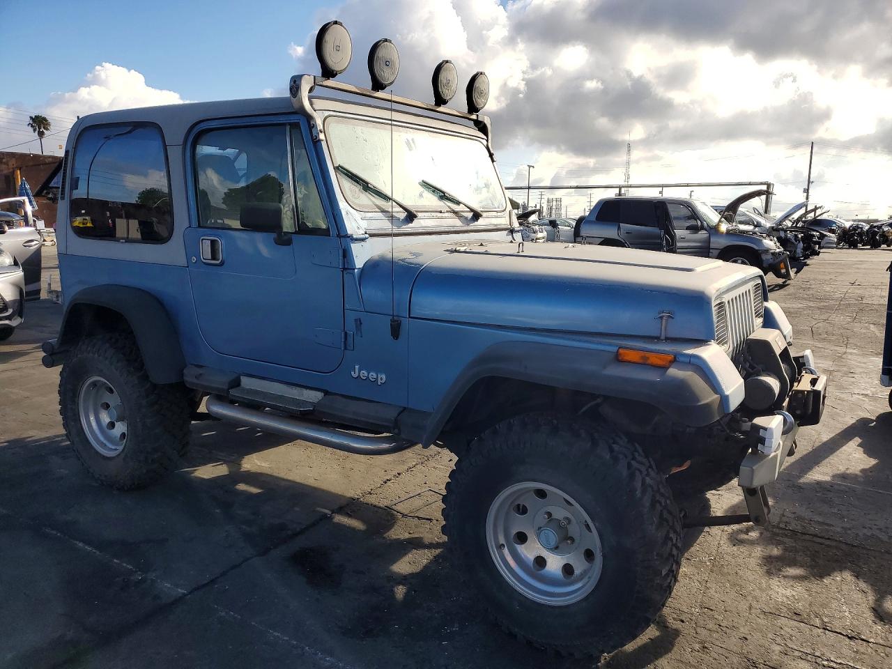 1988 Jeep Wrangler Laredo Blue vin: 2BCCZ81L6JB503740