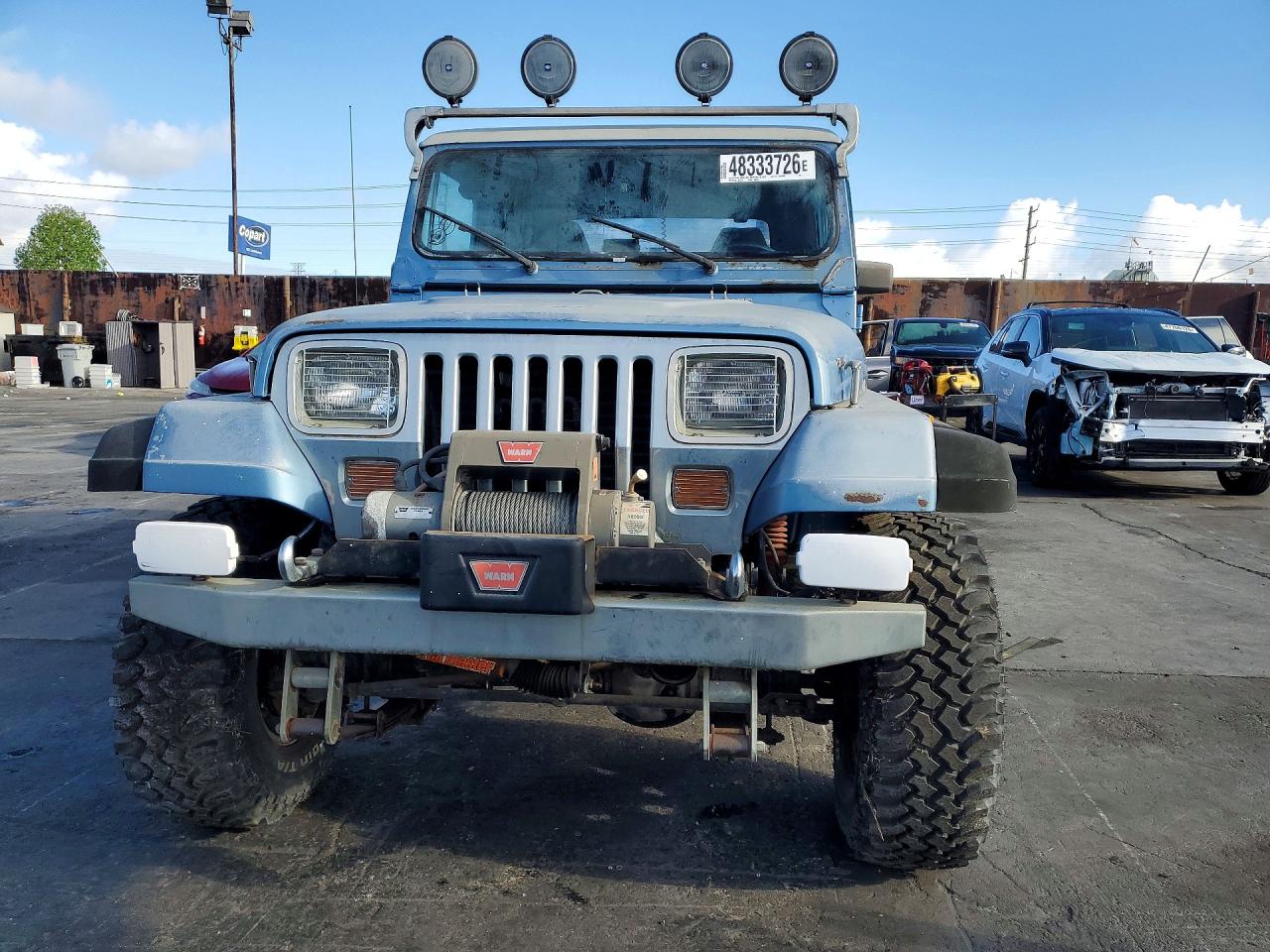 1988 Jeep Wrangler Laredo Blue vin: 2BCCZ81L6JB503740