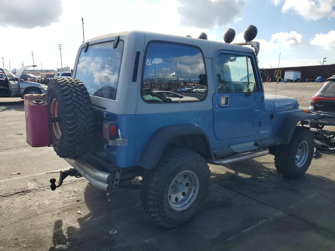 1988 Jeep Wrangler Laredo Blue vin: 2BCCZ81L6JB503740