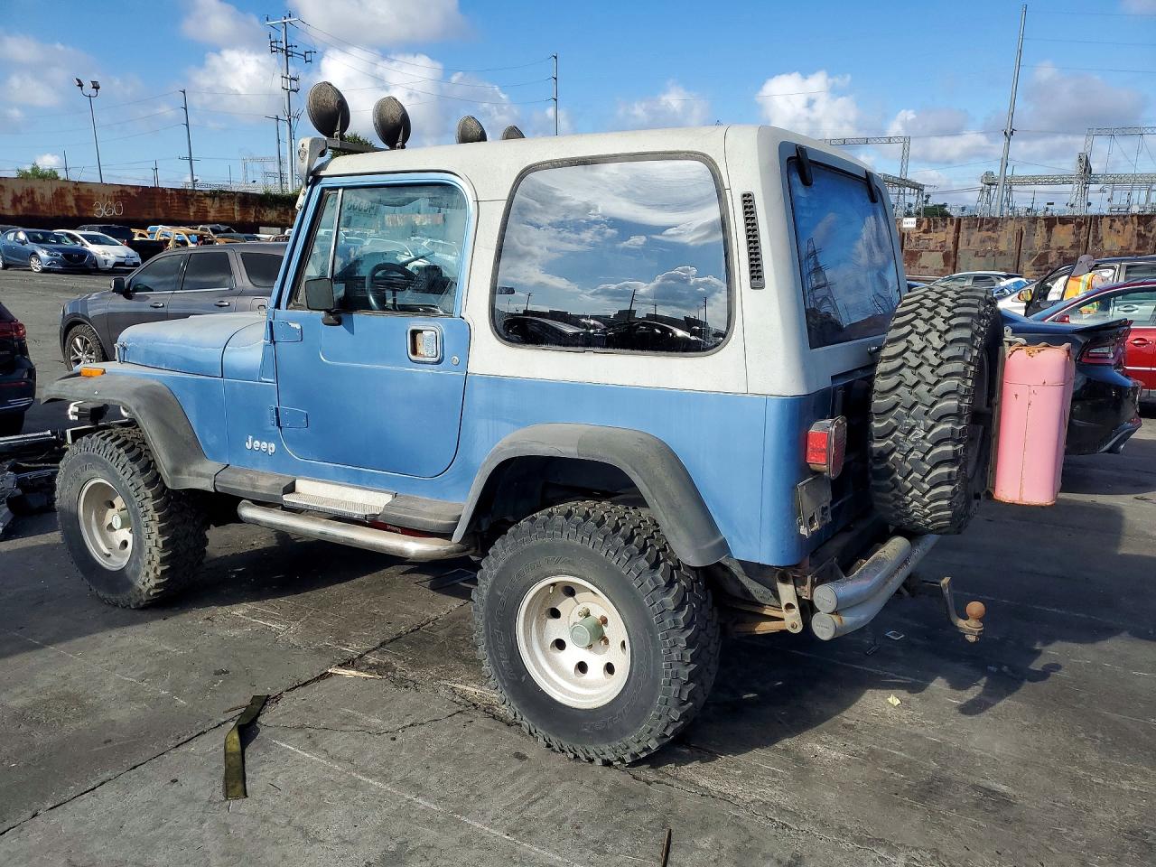 1988 Jeep Wrangler Laredo Blue vin: 2BCCZ81L6JB503740