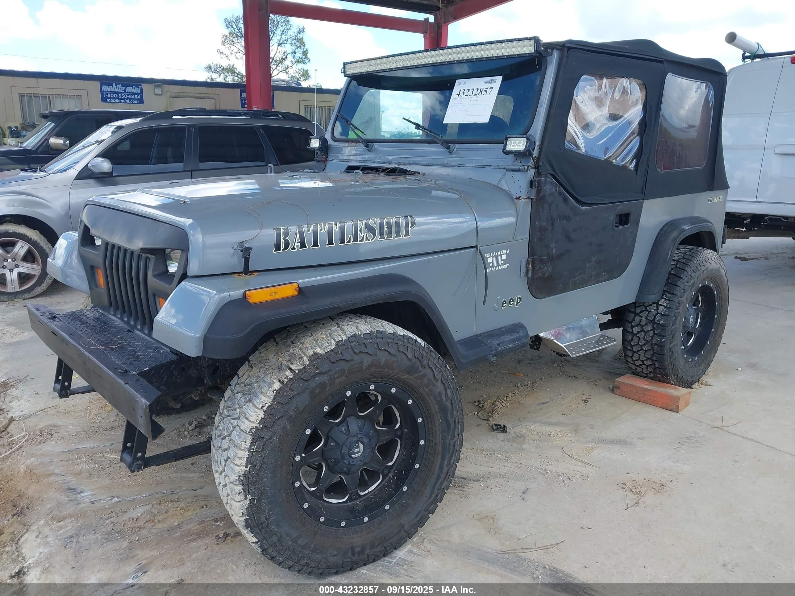 1988 Jeep Wrangler   Gray vin: 2BCHV81J6JB509019