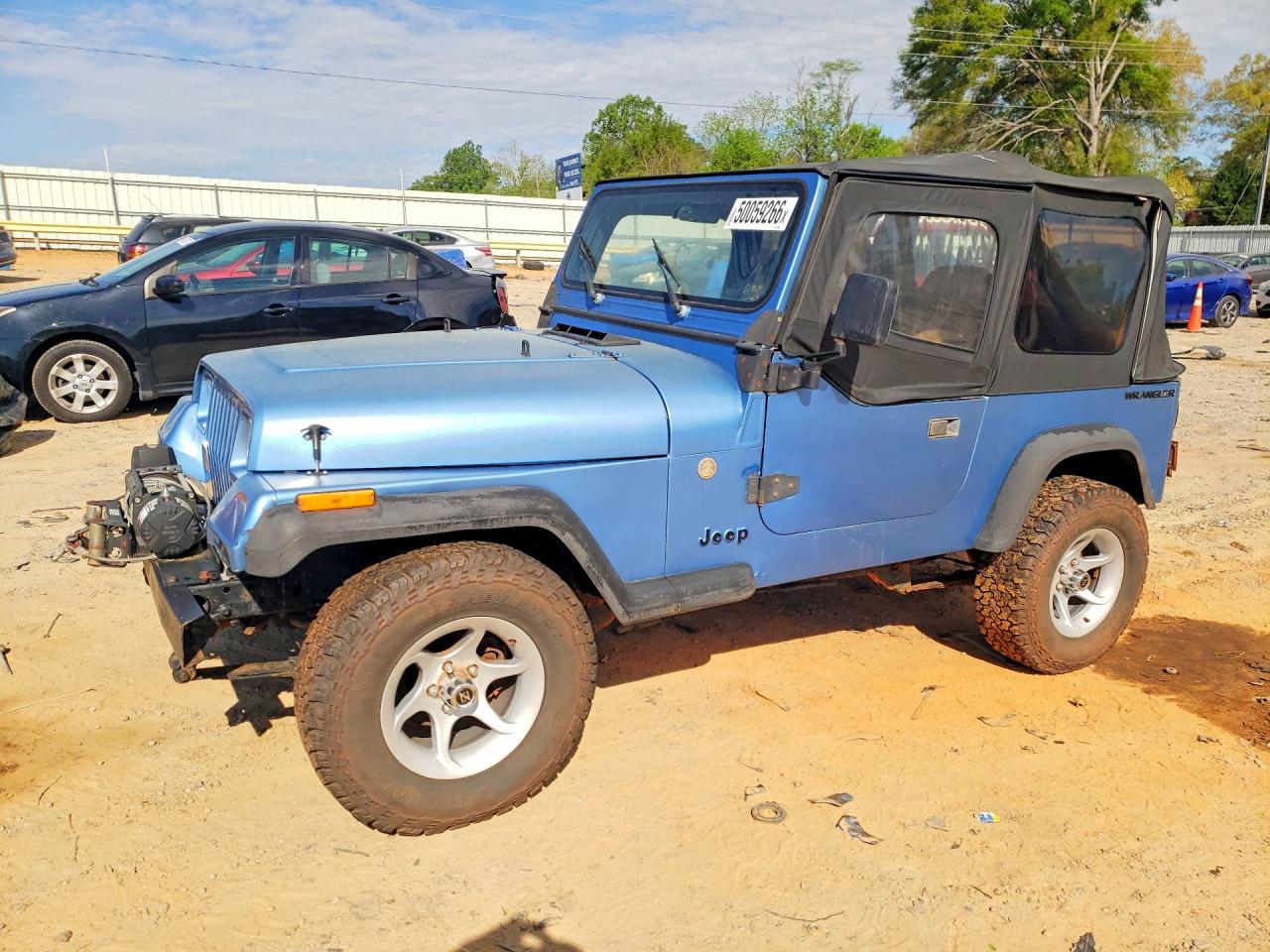 1988 Jeep Wrangler Blue vin: 2BCHV81J9JB514389