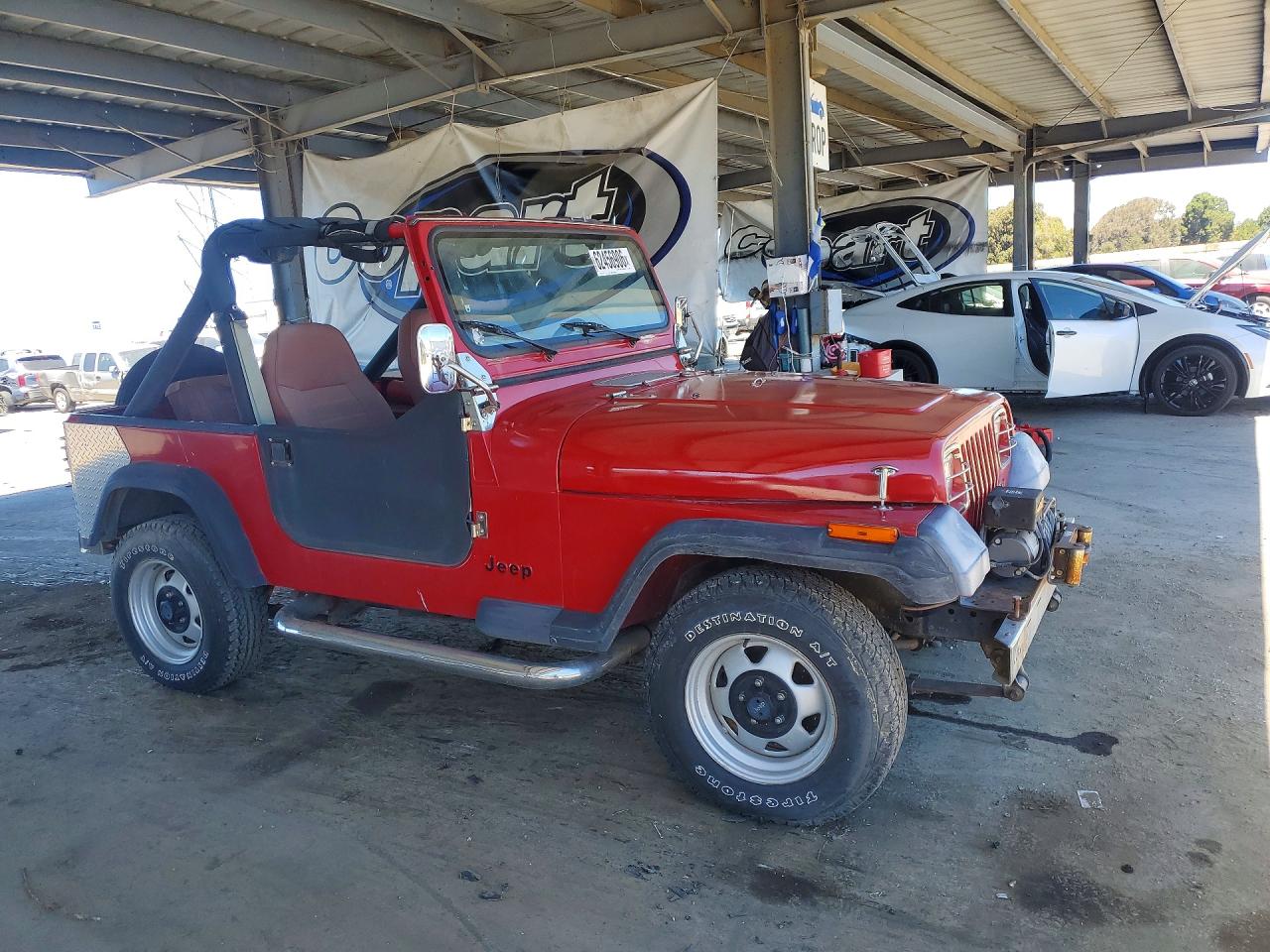 1988 Jeep Wrangler S Red vin: 2BCHV81S1JB545760