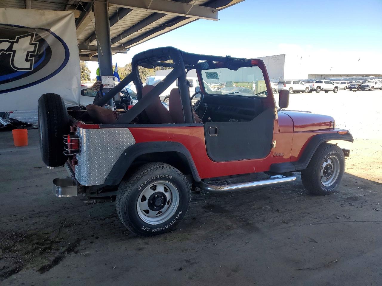 1988 Jeep Wrangler S Red vin: 2BCHV81S1JB545760