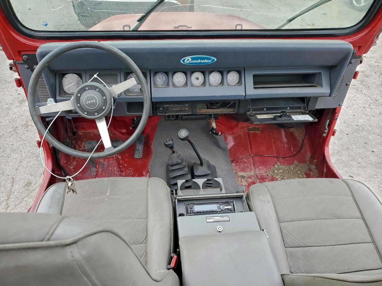 1988 Jeep Wrangler S Red vin: 2BCHV81S8JB542872