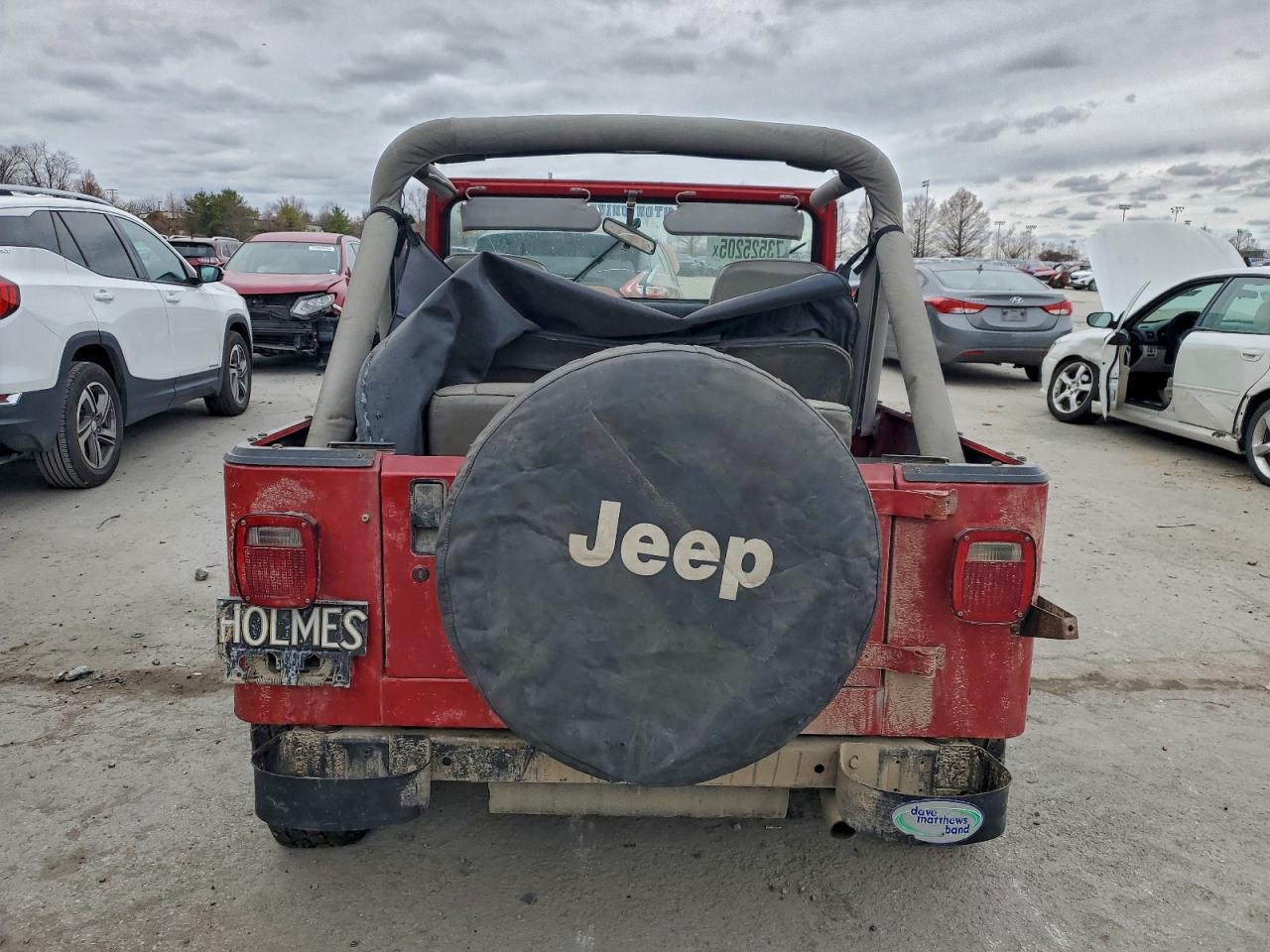 1988 Jeep Wrangler S Red vin: 2BCHV81S8JB542872