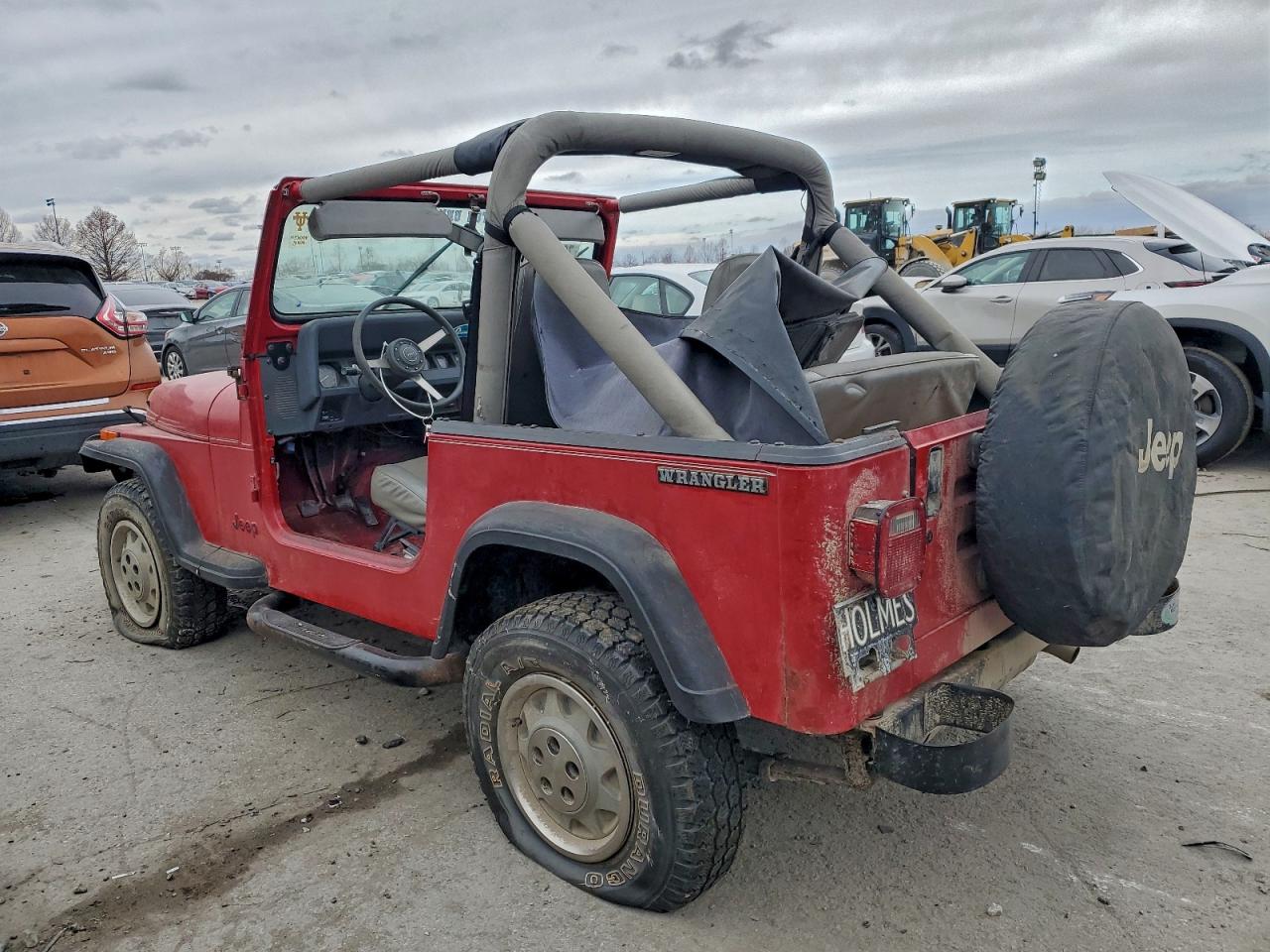 1988 Jeep Wrangler S Red vin: 2BCHV81S8JB542872