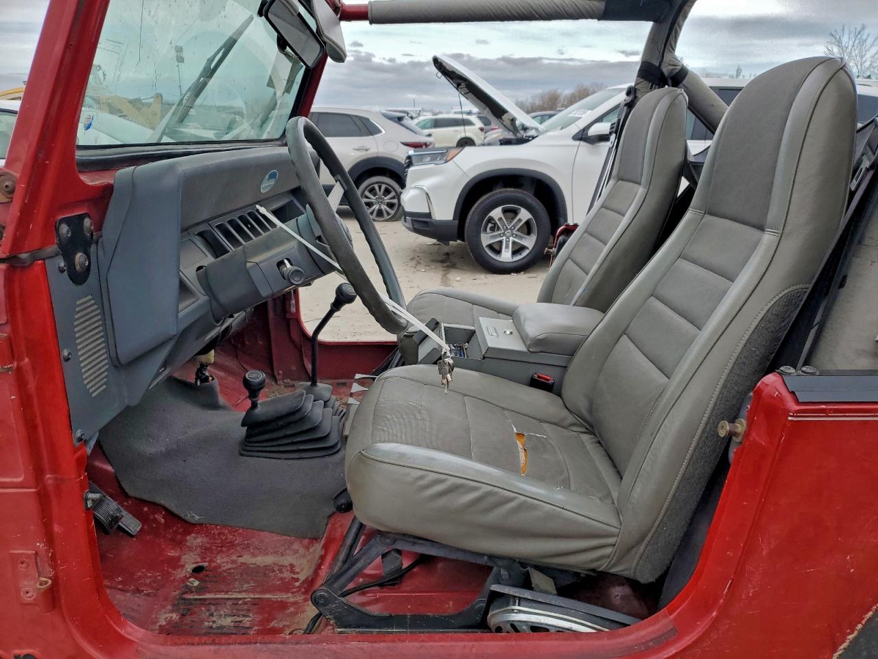 1988 Jeep Wrangler S Red vin: 2BCHV81S8JB542872