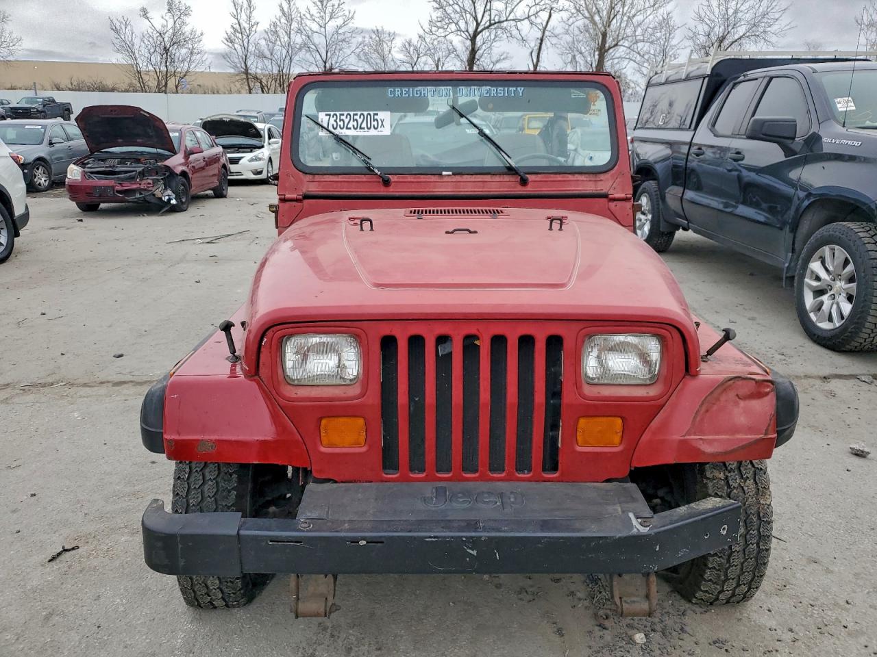 1988 Jeep Wrangler S Red vin: 2BCHV81S8JB542872