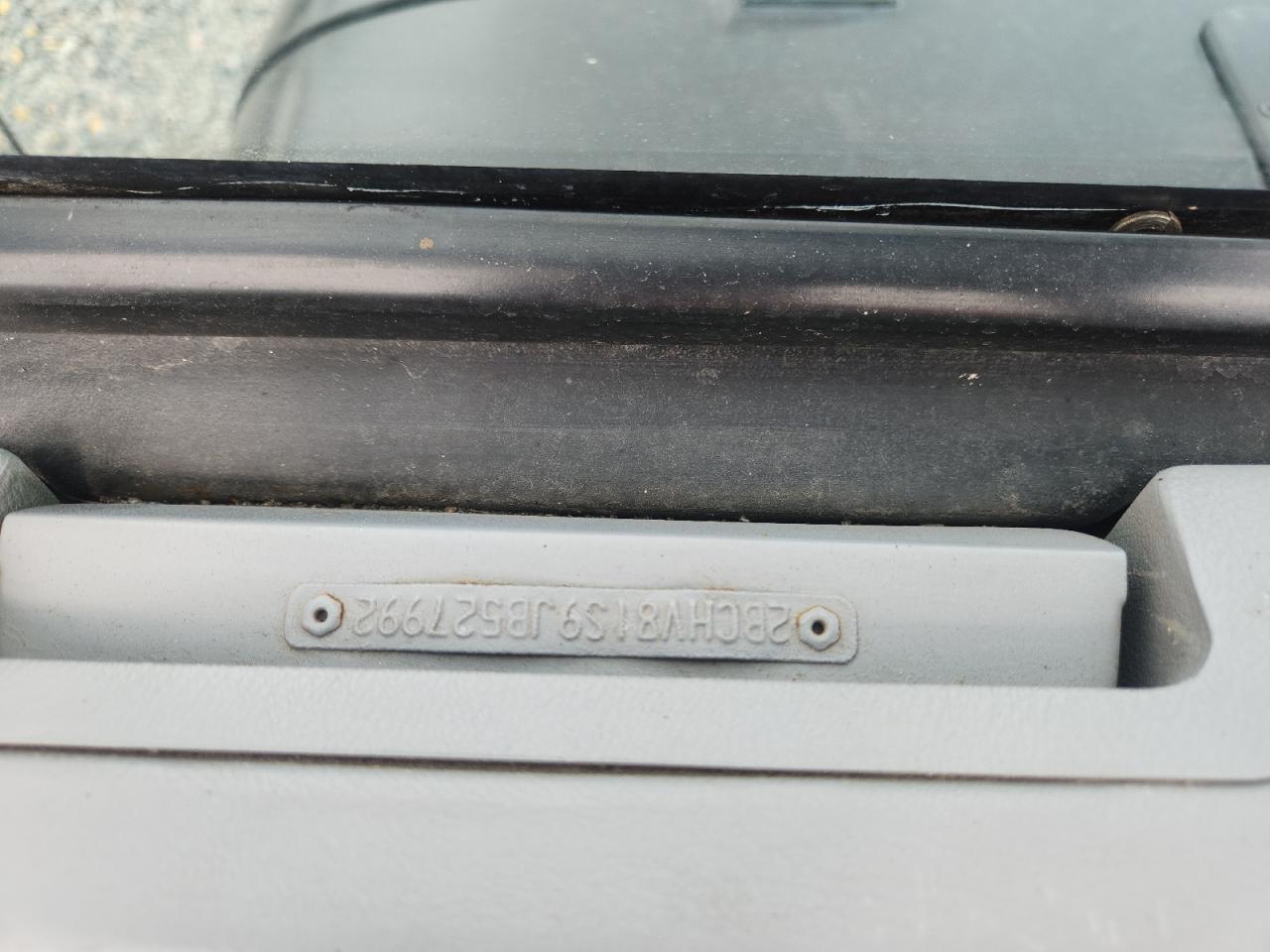 1988 Jeep Wrangler S Черный vin: 2BCHV81S9JB527992