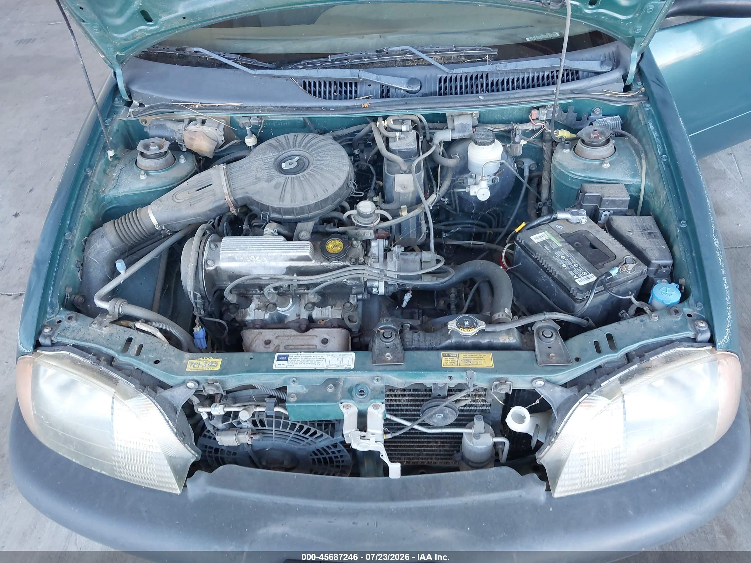 1998 Chevrolet Metro   Зеленый vin: 2C1MR2266W6732490