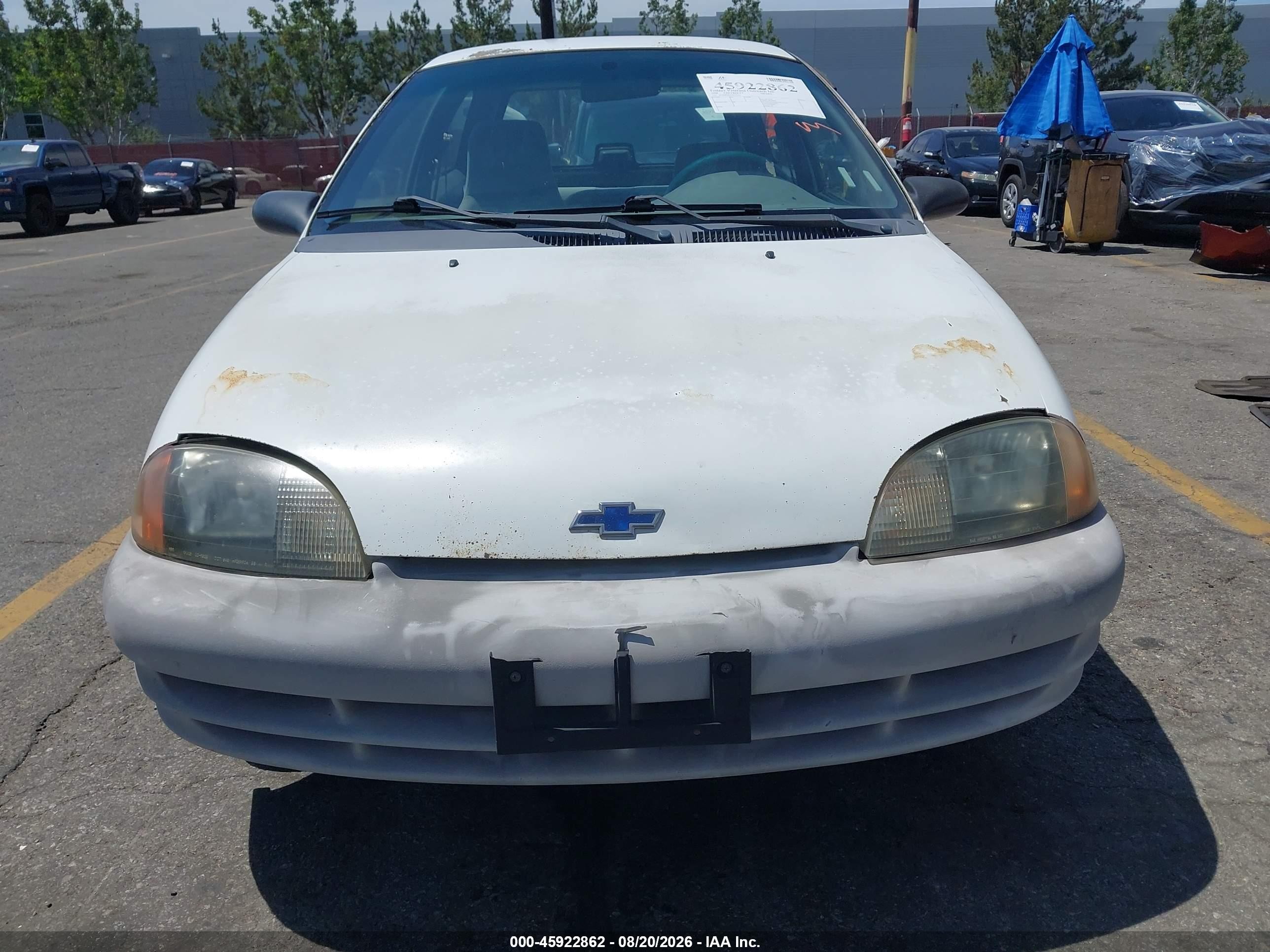 1998 Chevrolet Metro   White vin: 2C1MR2266W6734451