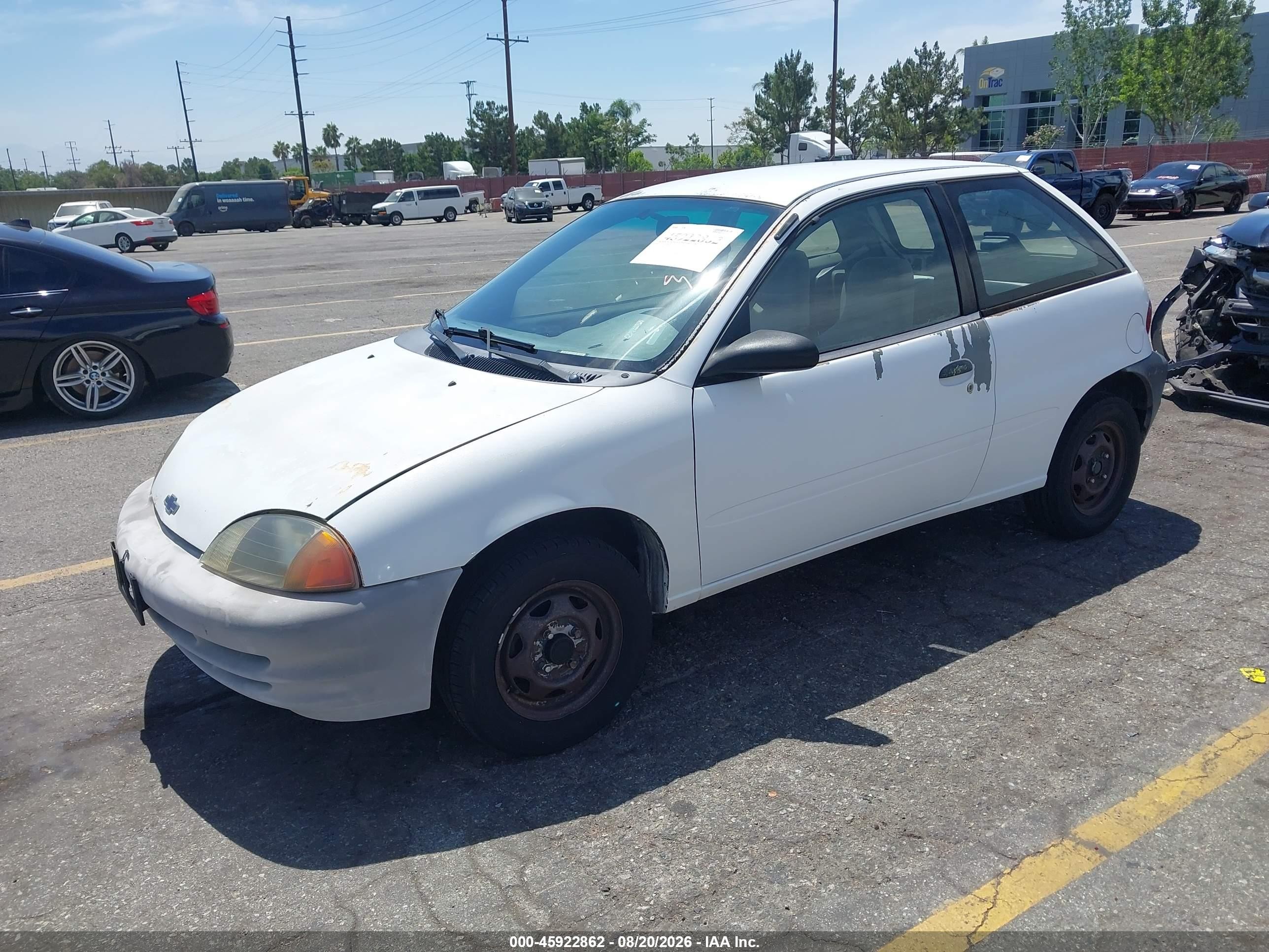 1998 Chevrolet Metro   White vin: 2C1MR2266W6734451
