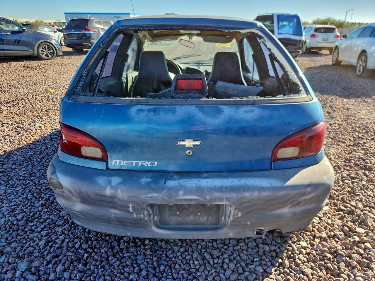 2000 Chevrolet Metro Синий vin: 2C1MR2266Y6702604