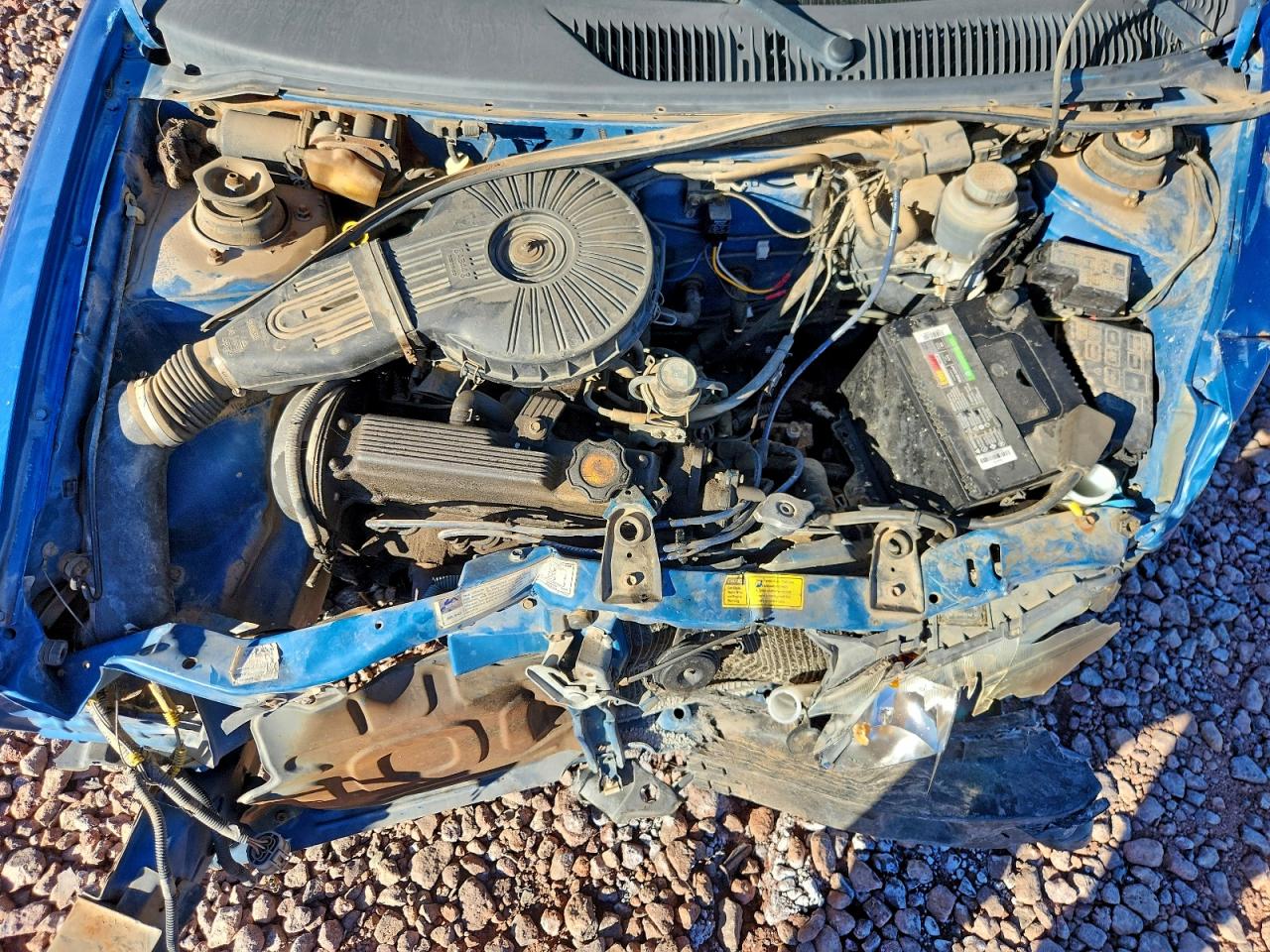 2000 Chevrolet Metro Синий vin: 2C1MR2266Y6702604
