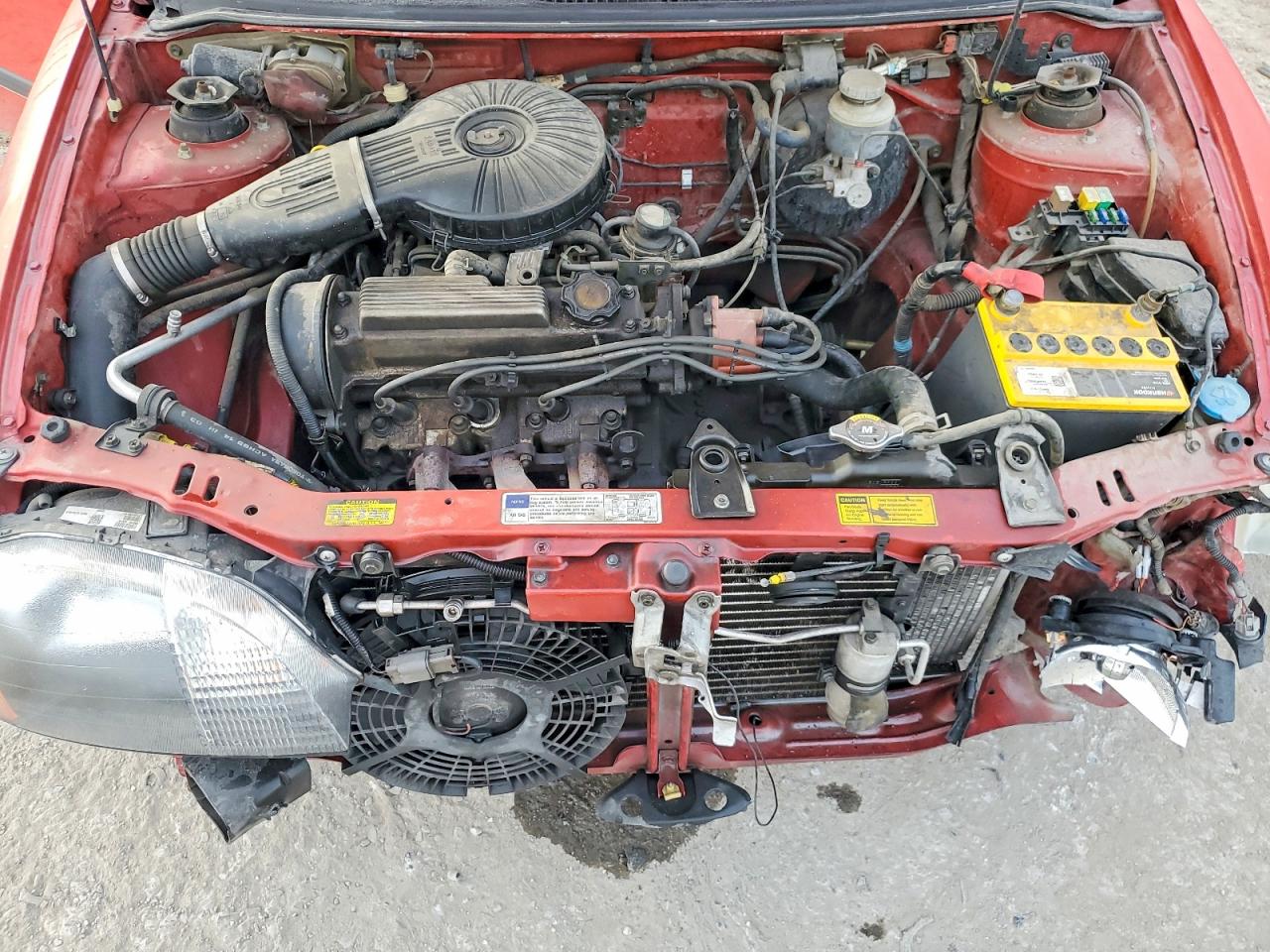 2000 Chevrolet Metro Red vin: 2C1MR2268Y6705892