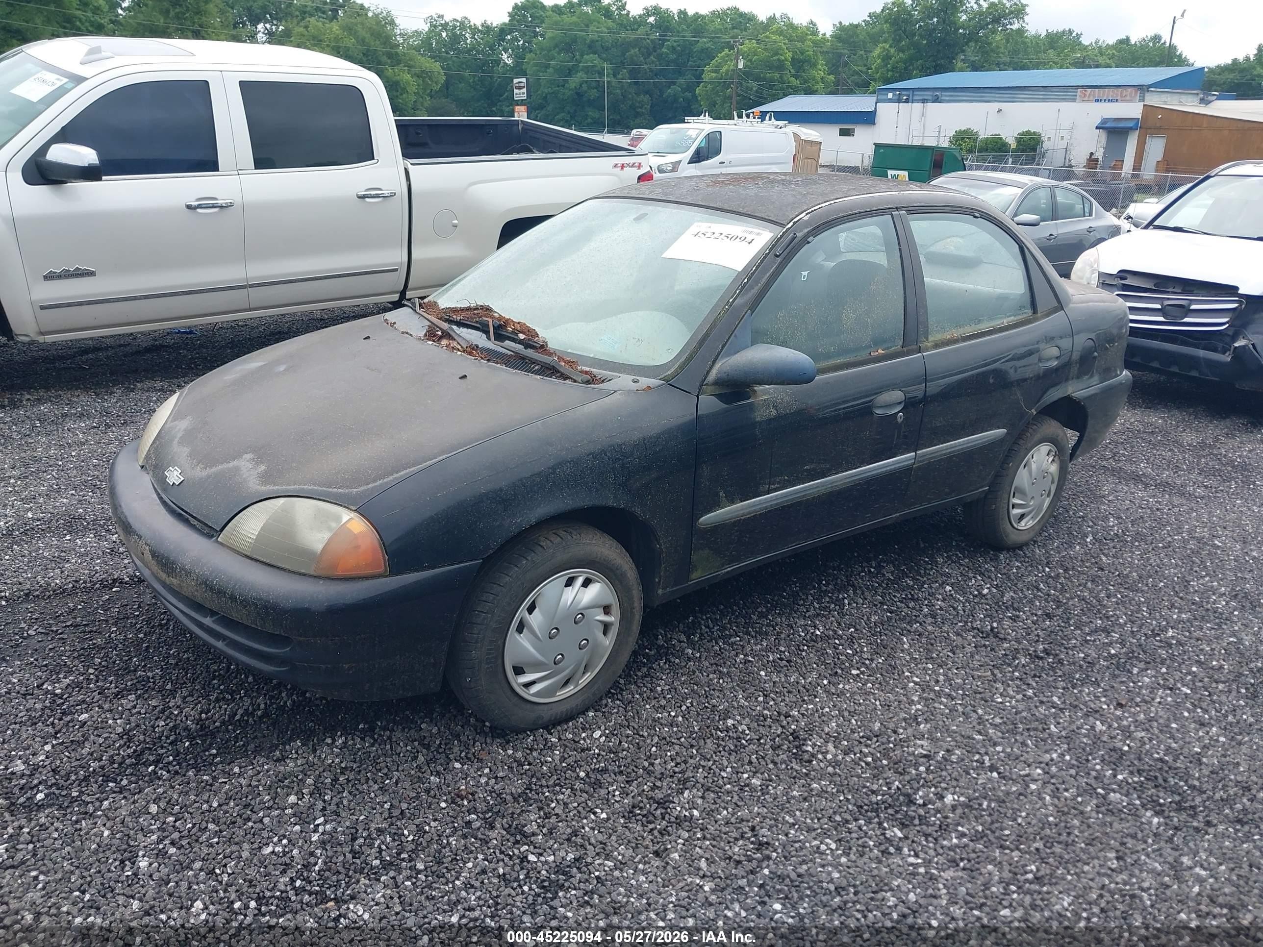 1998 Chevrolet Metro Lsi Black vin: 2C1MR5222W6706449