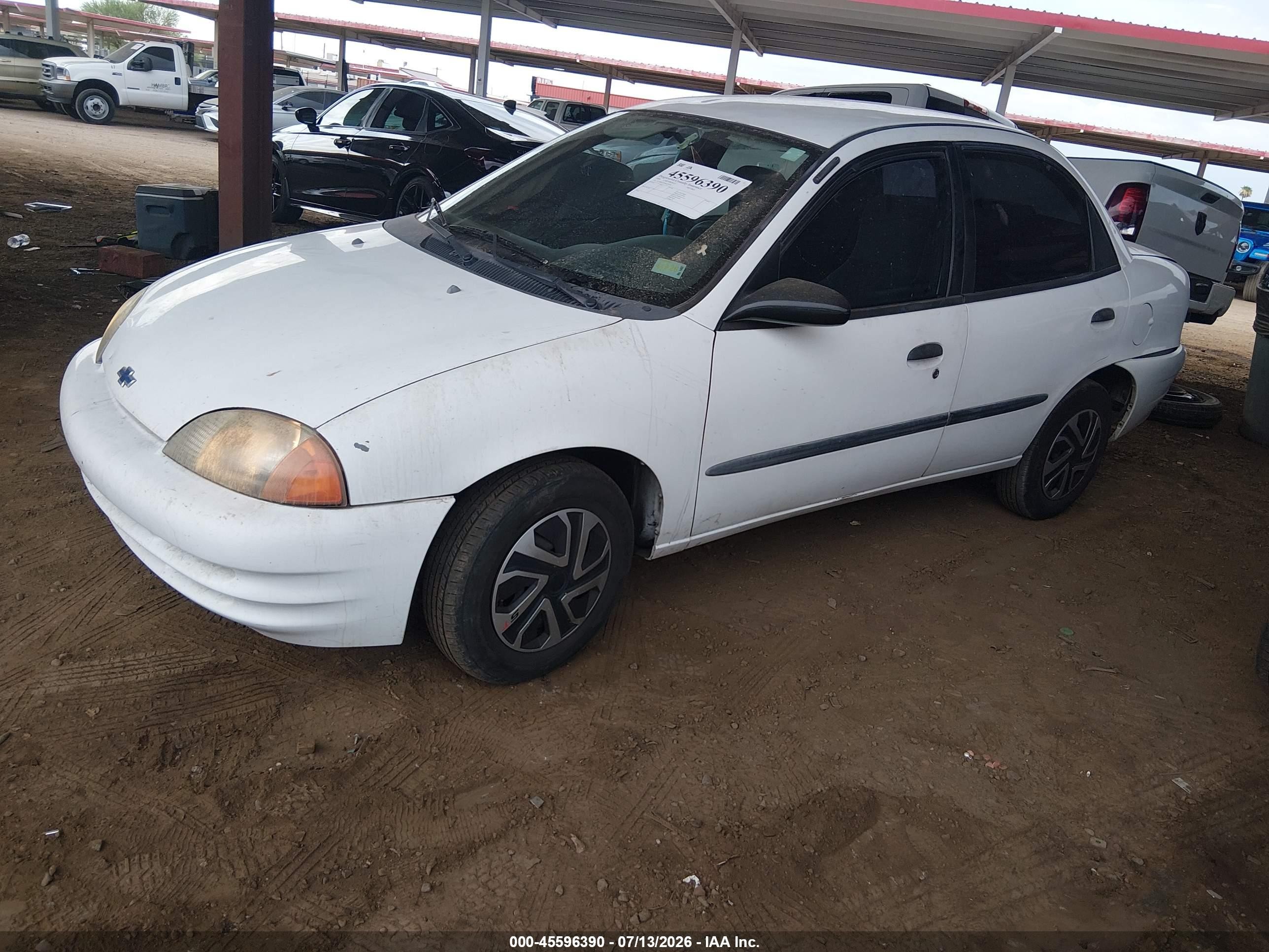 1999 Chevrolet Metro Lsi White vin: 2C1MR5225X6719729