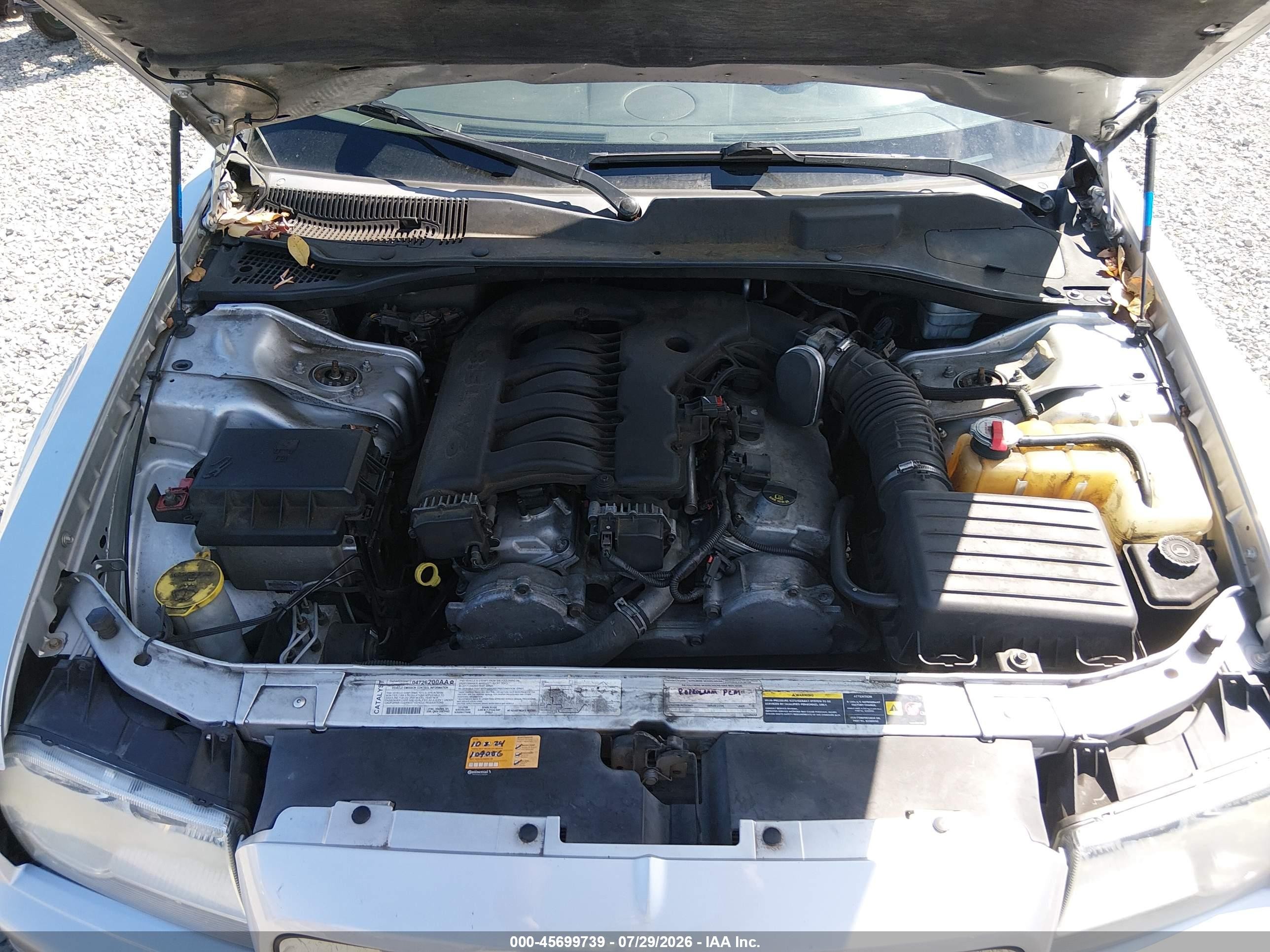 2005 Chrysler 300 Touring Silver vin: 2C3AA53G35H595246
