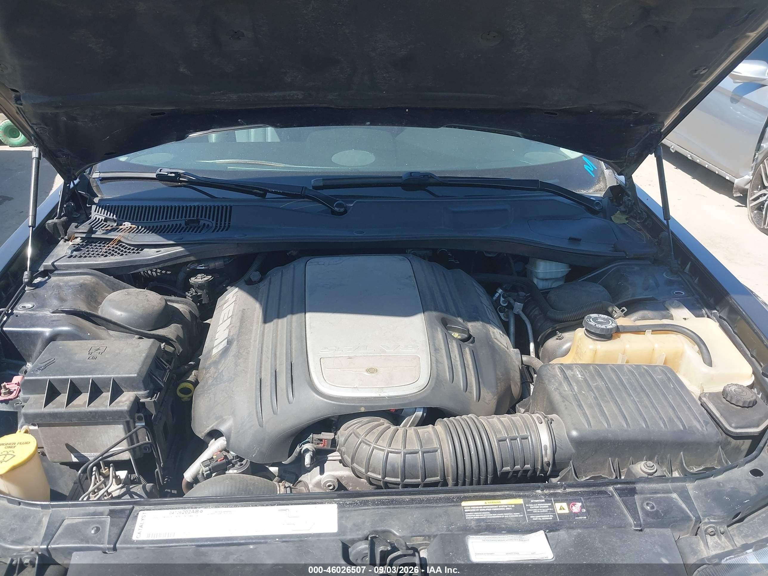 2005 Chrysler 300c   Black vin: 2C3AA63H45H588076