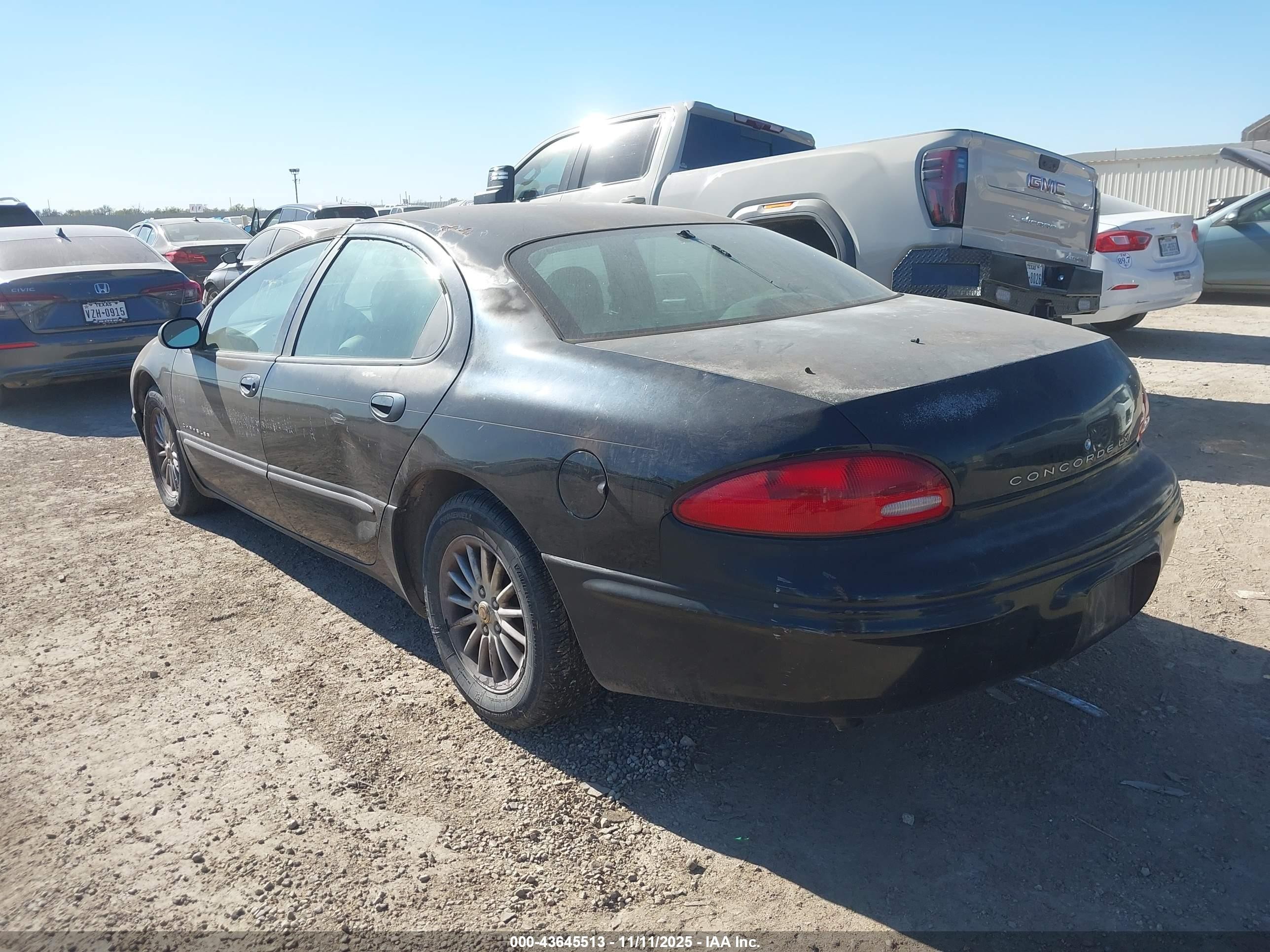 2001 Chrysler Concorde Lxi Black vin: 2C3AD36J81H664218