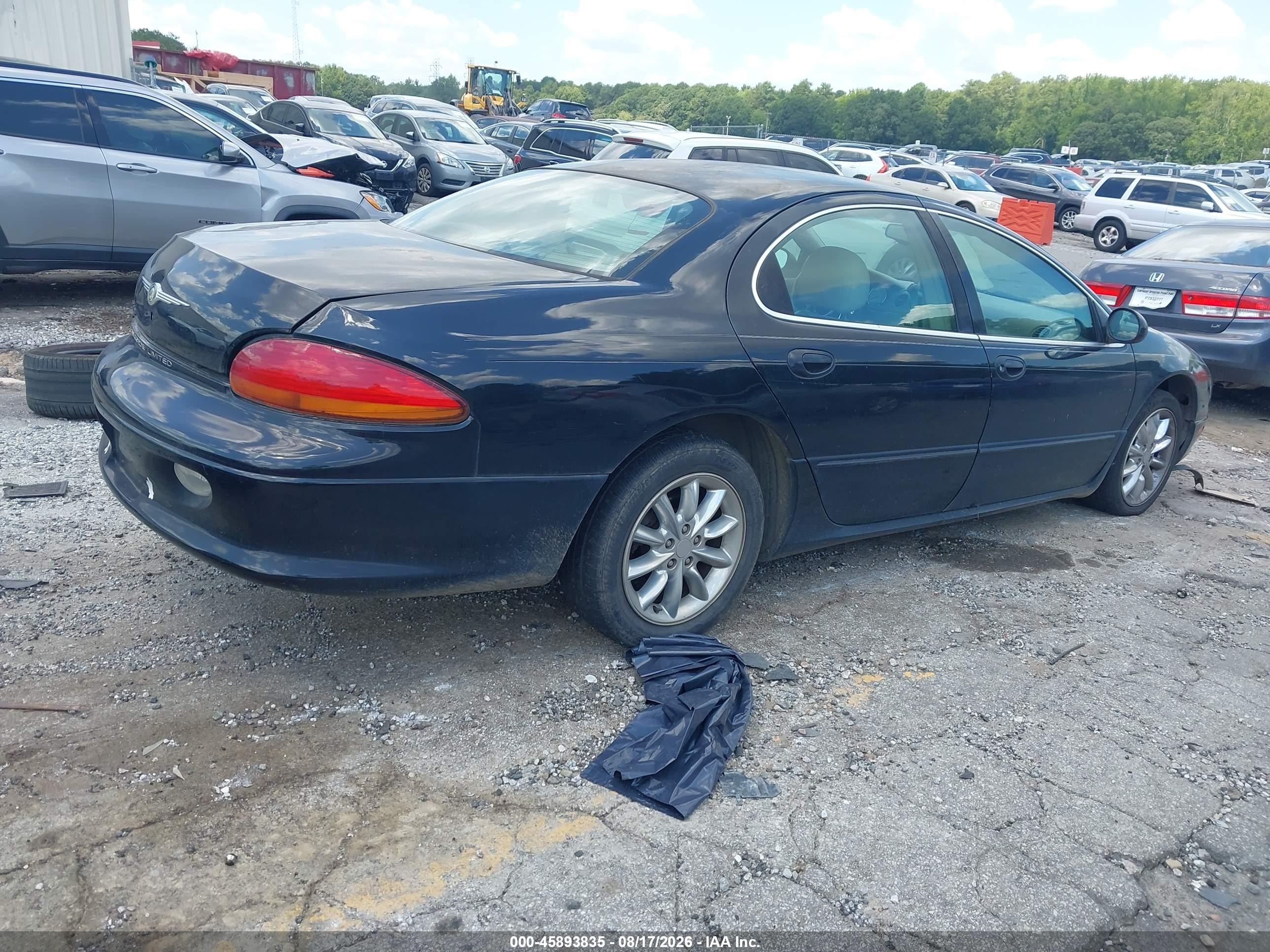 2002 Chrysler Concorde Limited Black vin: 2C3AD56G02H102203