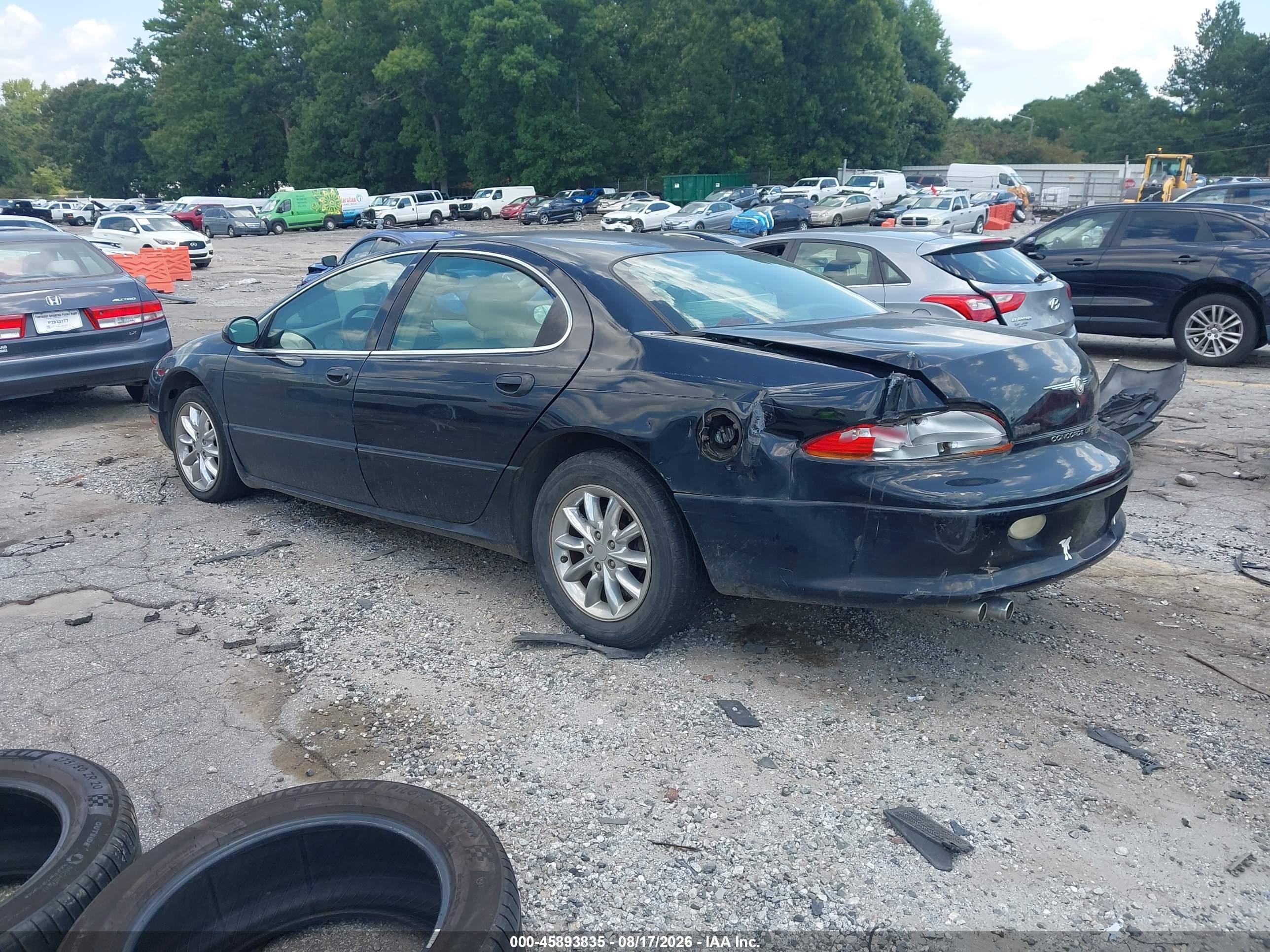 2002 Chrysler Concorde Limited Black vin: 2C3AD56G02H102203