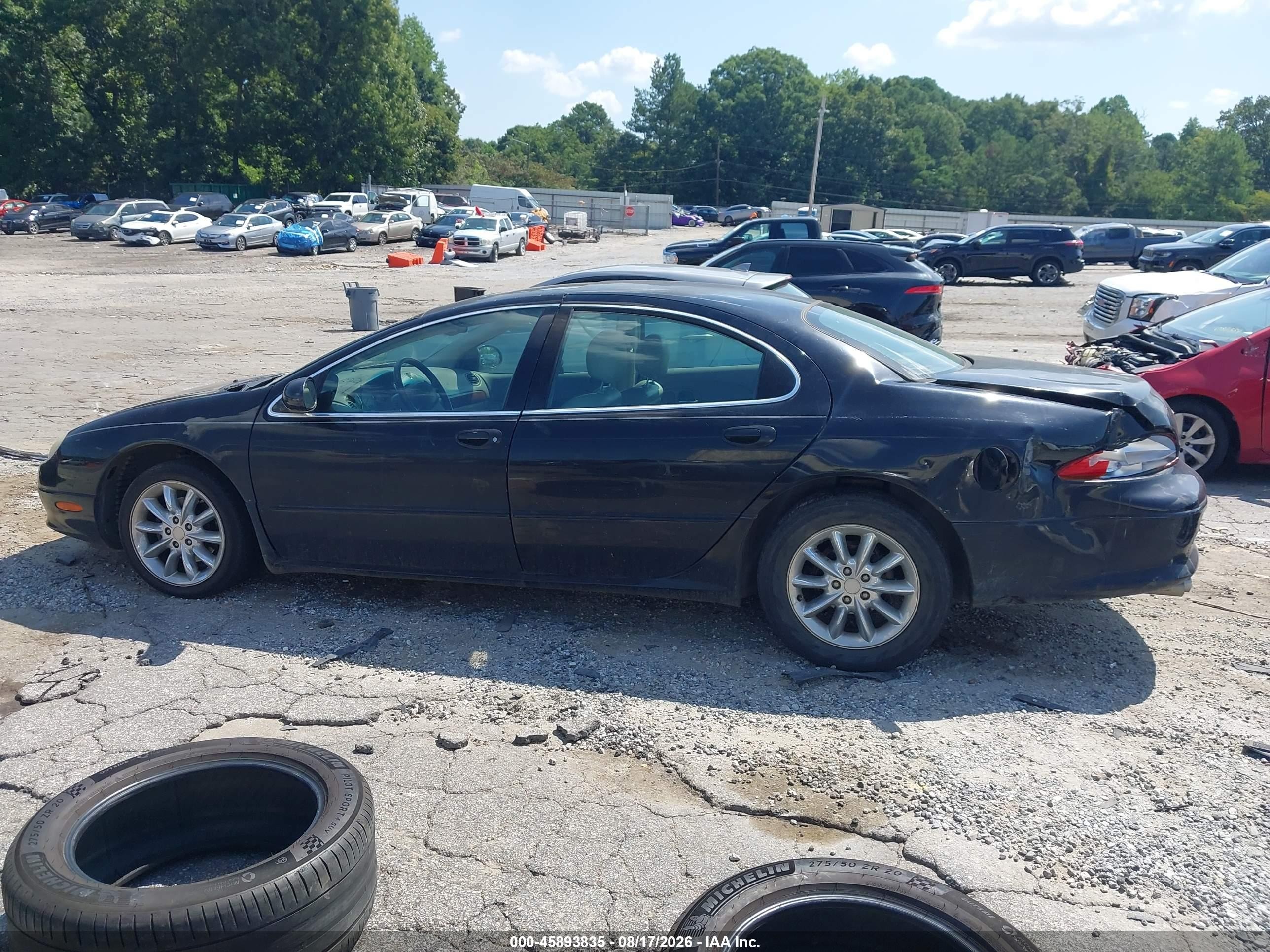 2002 Chrysler Concorde Limited Black vin: 2C3AD56G02H102203
