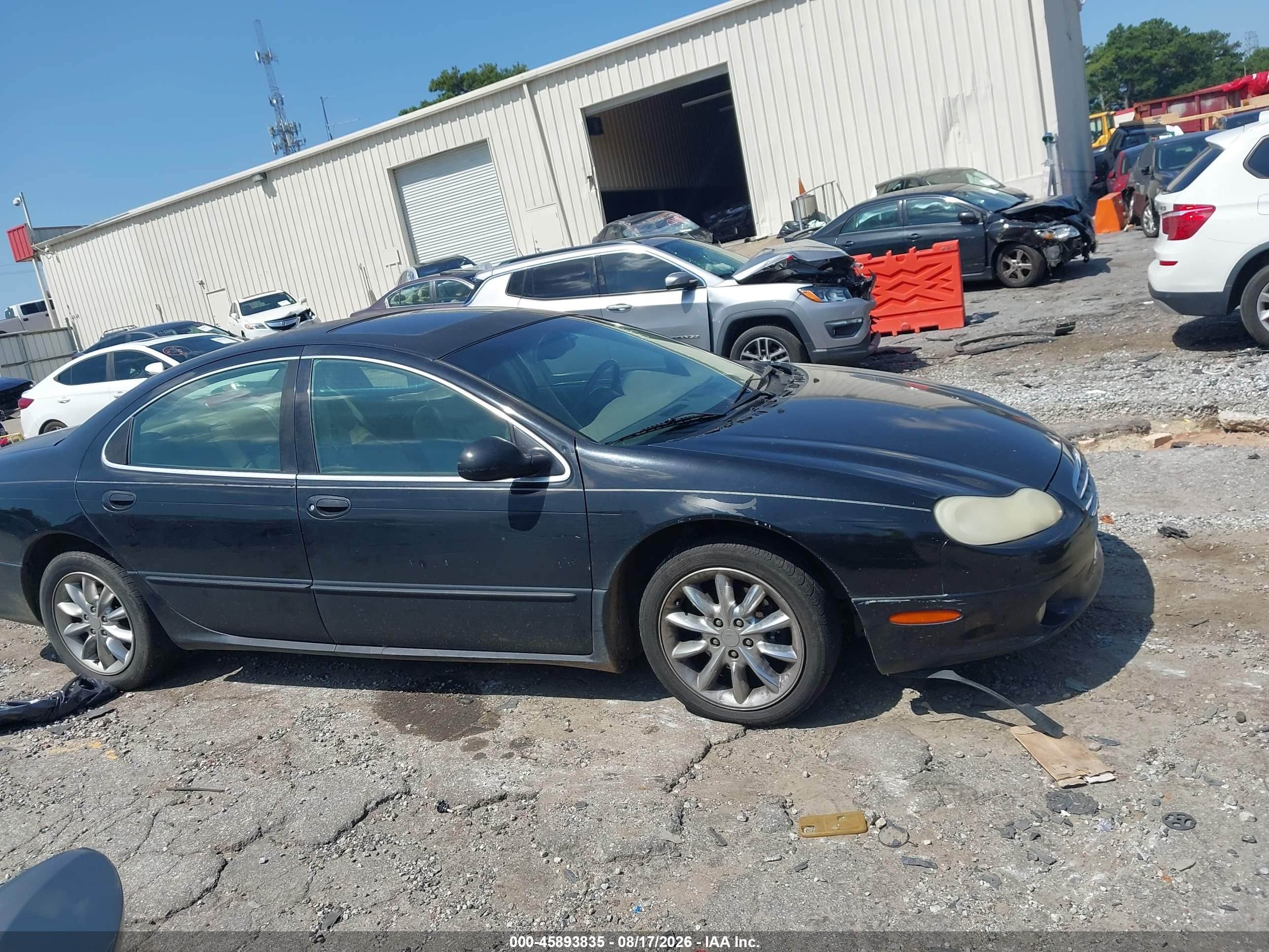 2002 Chrysler Concorde Limited Black vin: 2C3AD56G02H102203