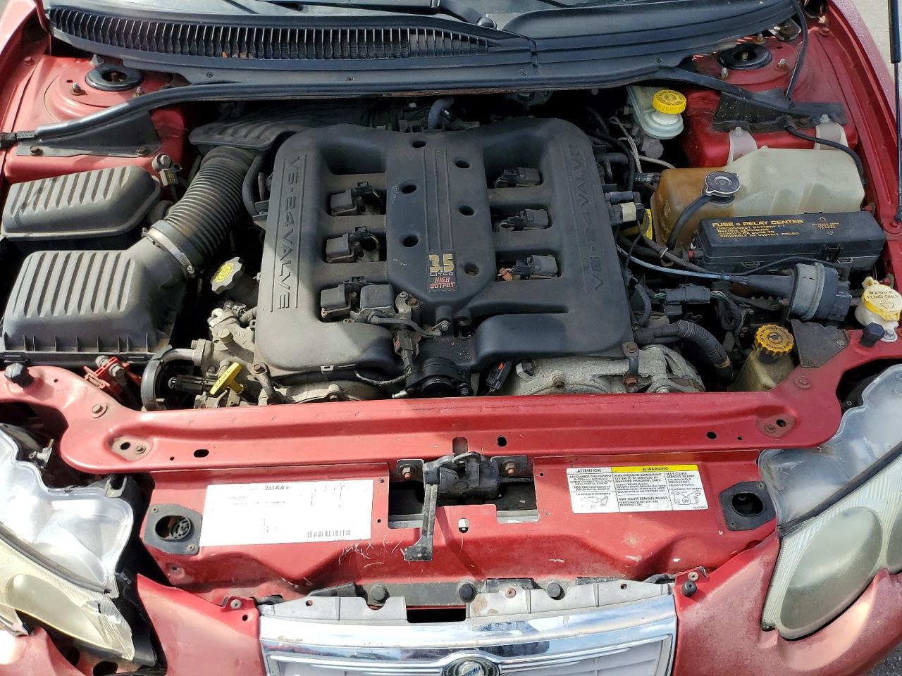 2003 Chrysler 300m Red vin: 2C3AE66G43H507291